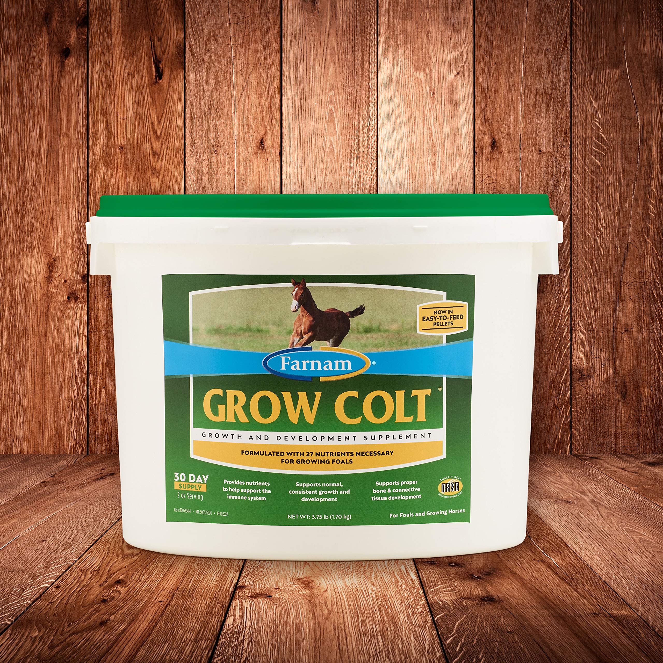 Farnam Grow Colt Supplement for Growth & Development, Supports Normal, consistent Growth in First Years of foals Life, 3.75 lbs