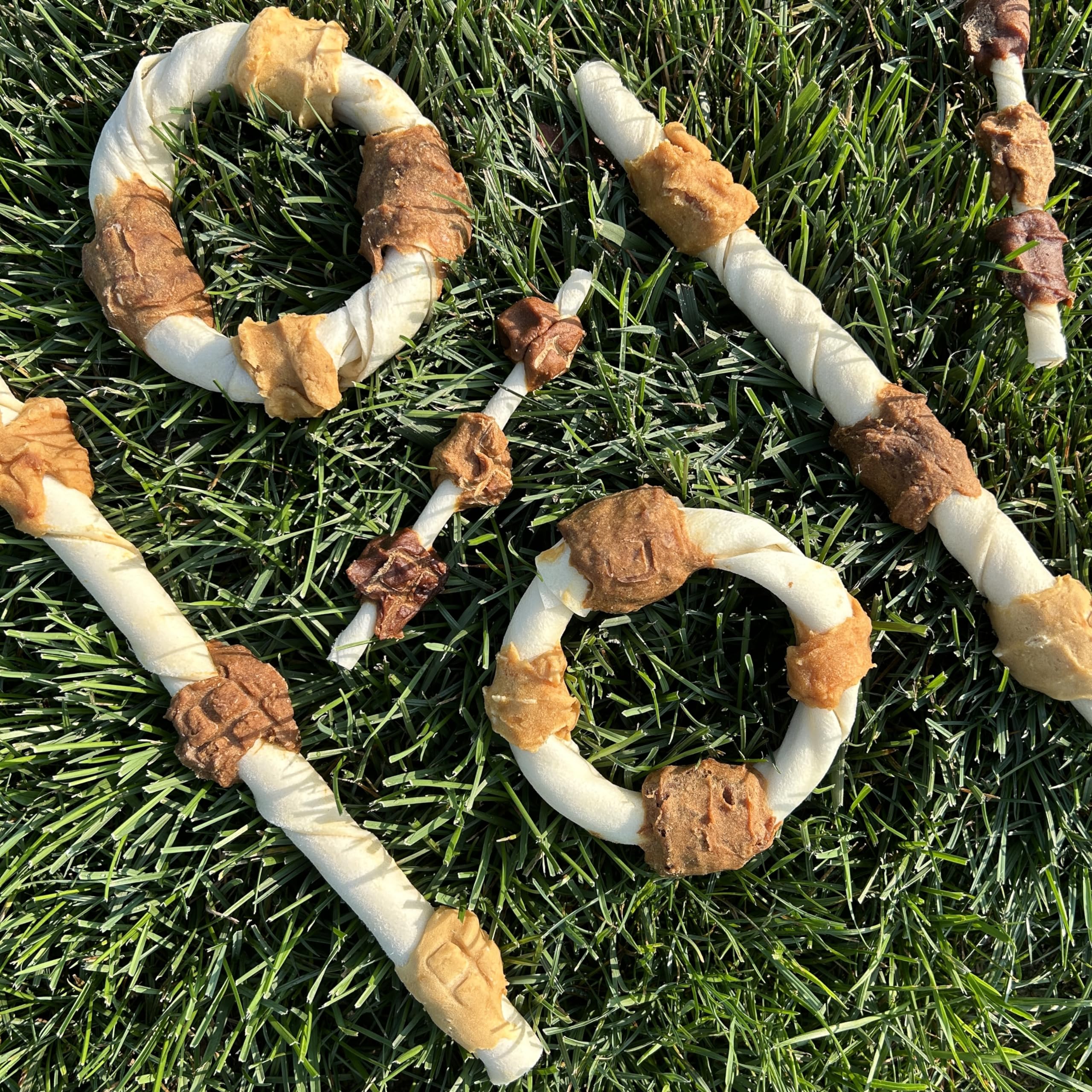 Cadet Gourmet Shish Kabob Dog Treats for Small Dogs, Healthy & Natural Chicken, Duck, & Sweet Potato Chew Sticks, Beef Hide, Sma