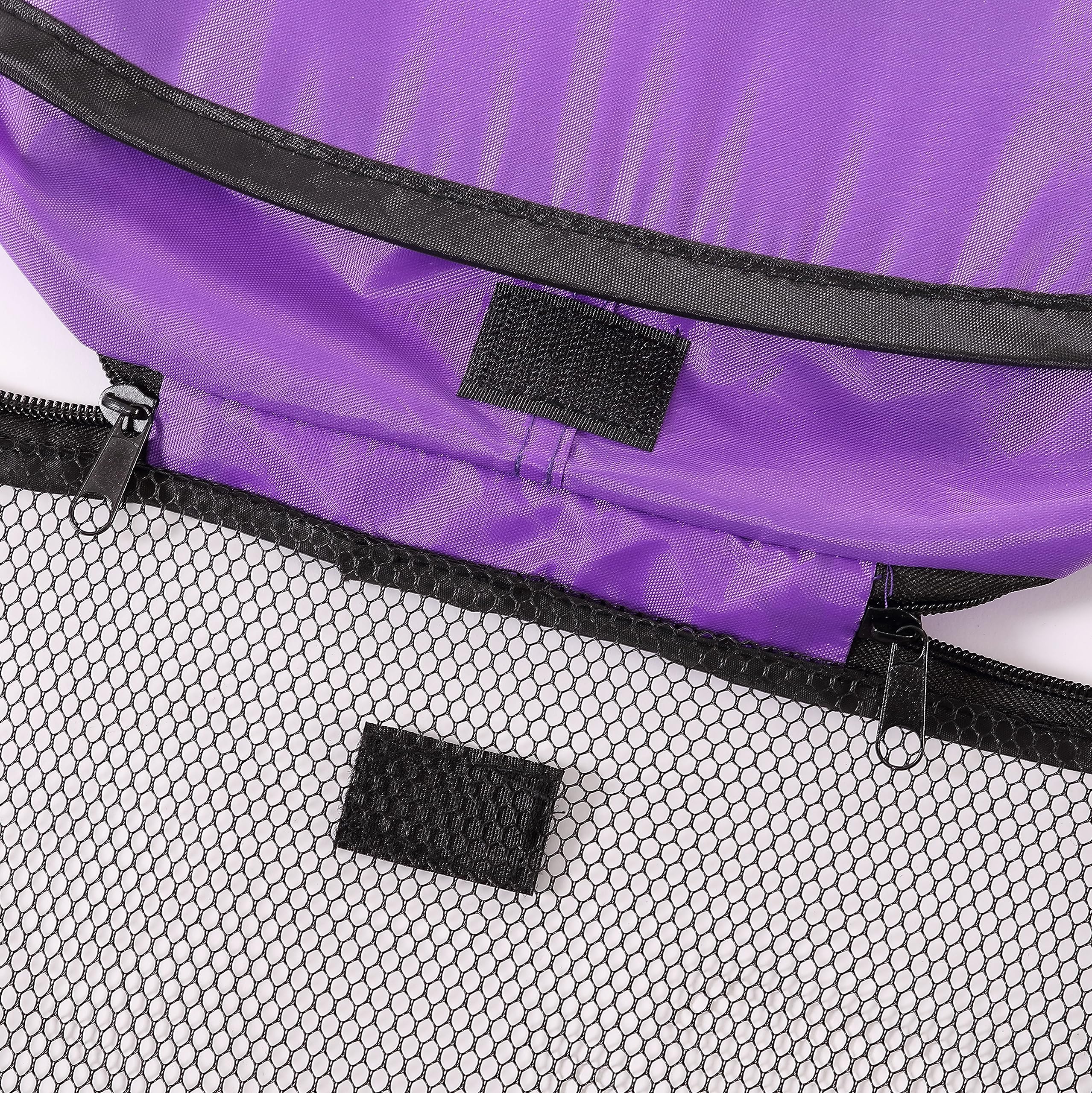 Beatrice Home Fashions Portable, Collapsible, Pop Up Kennel Travel Cat And Dog Crate, 40' L X 27' W X 27' H, Purple