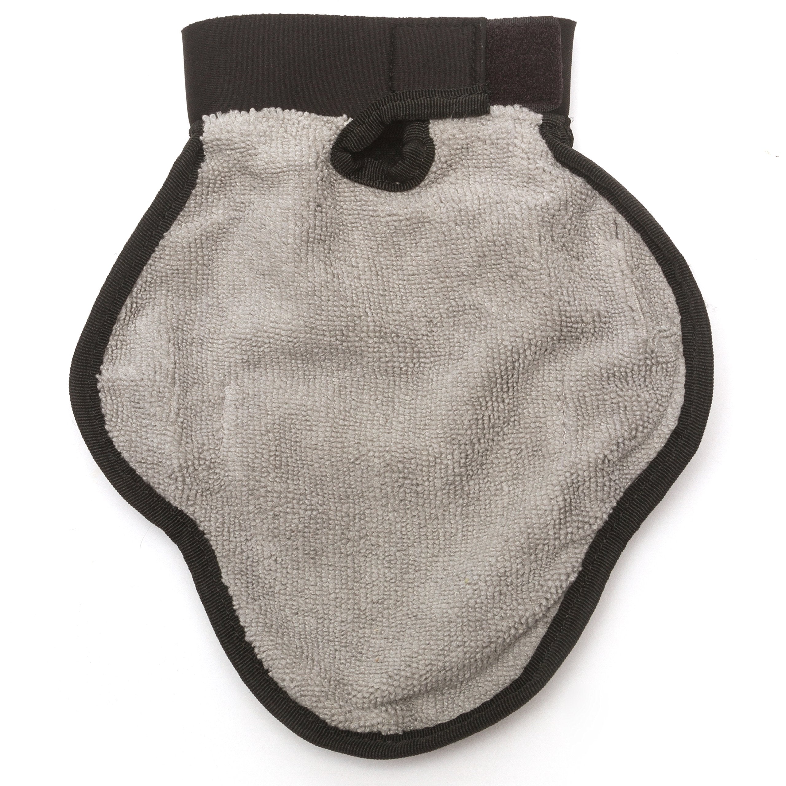 Totally Pooched Reversible Silicone Pet Grooming Glove For Gentle Massage, Bathing And Hair Removal, One Size, Grey