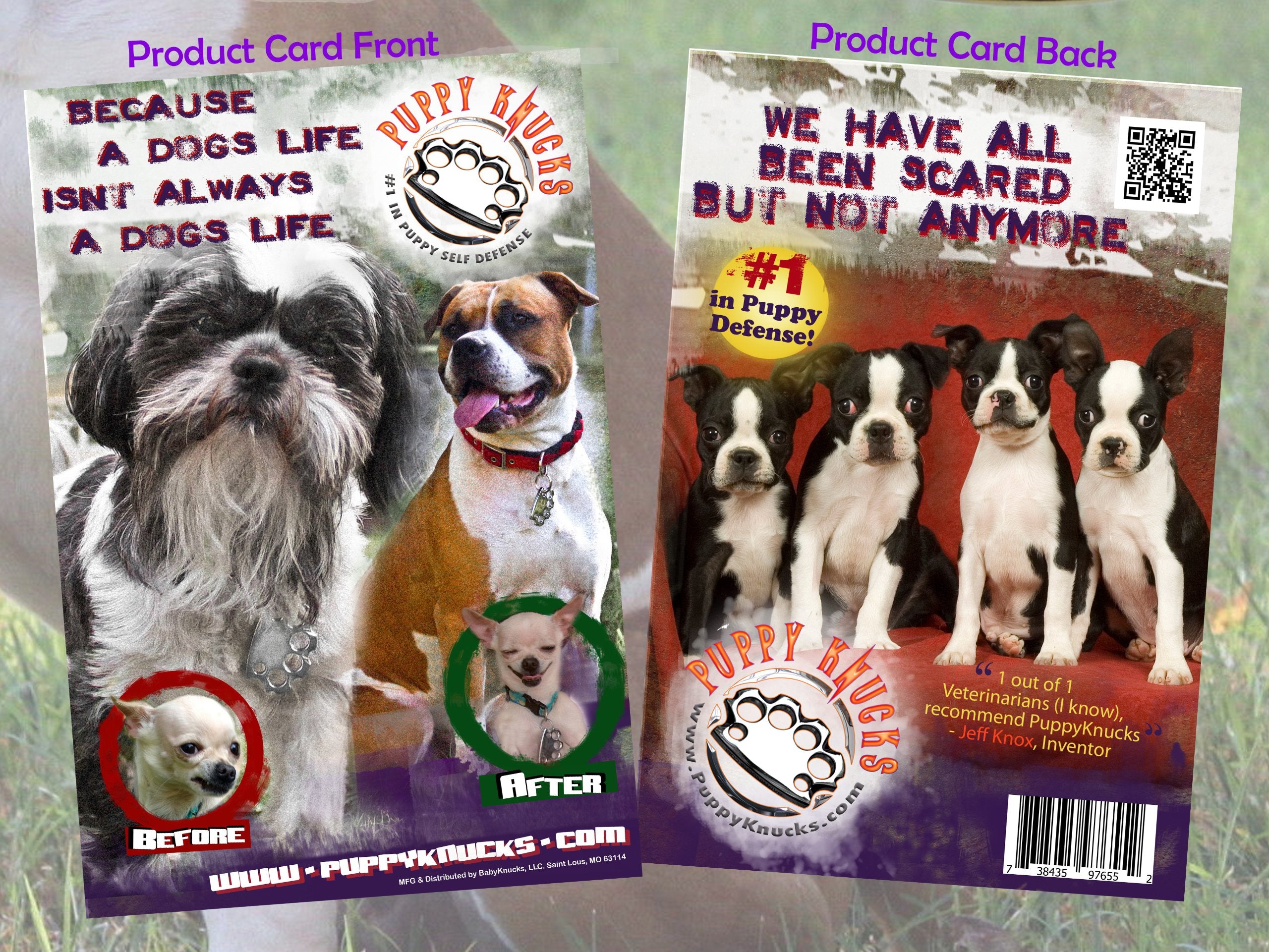 Puppyknucks Brass Knuckles Pet Id Tag Engraveable (Brushed Chrome, Please Engrave)