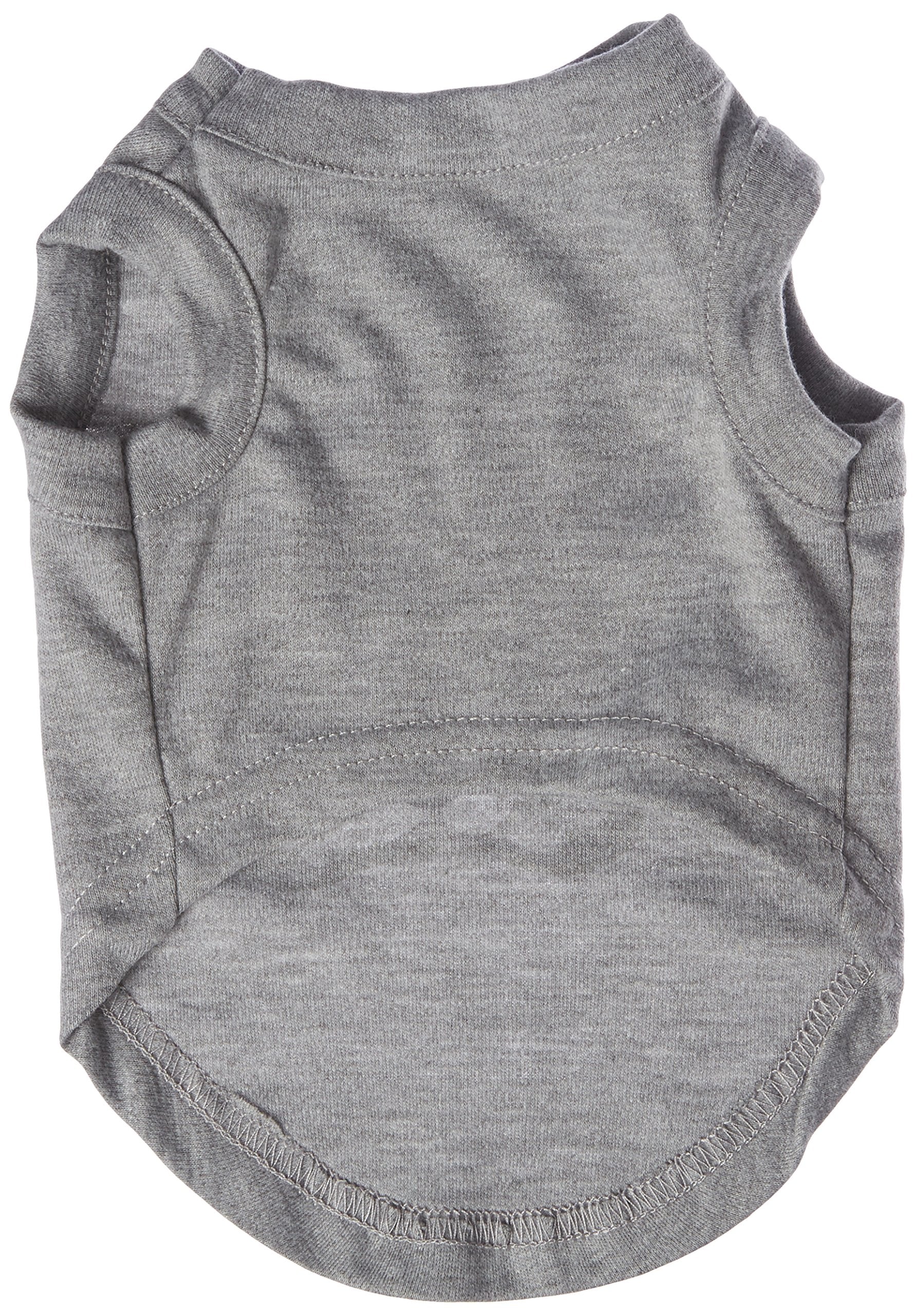 Pet Dog & Cat Shirt Screen Printed, 'Argyle Paw Purple' Gray Sm (3-6 Lbs.)