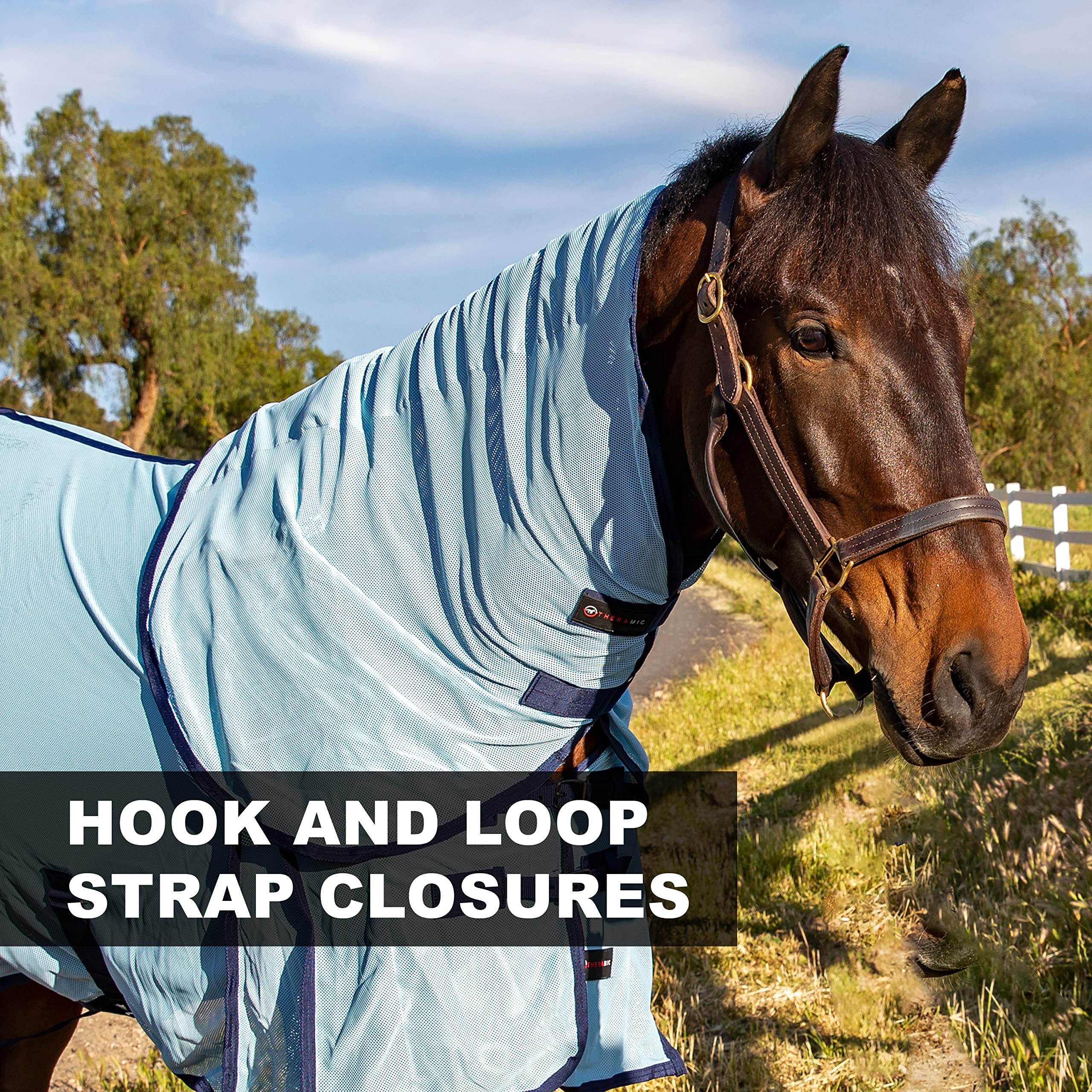 Professionals Choice Theramic Fly Neck Cover | Increase Blood Circulation | Reduce Inflammation | Ease Pain | Fight Flies