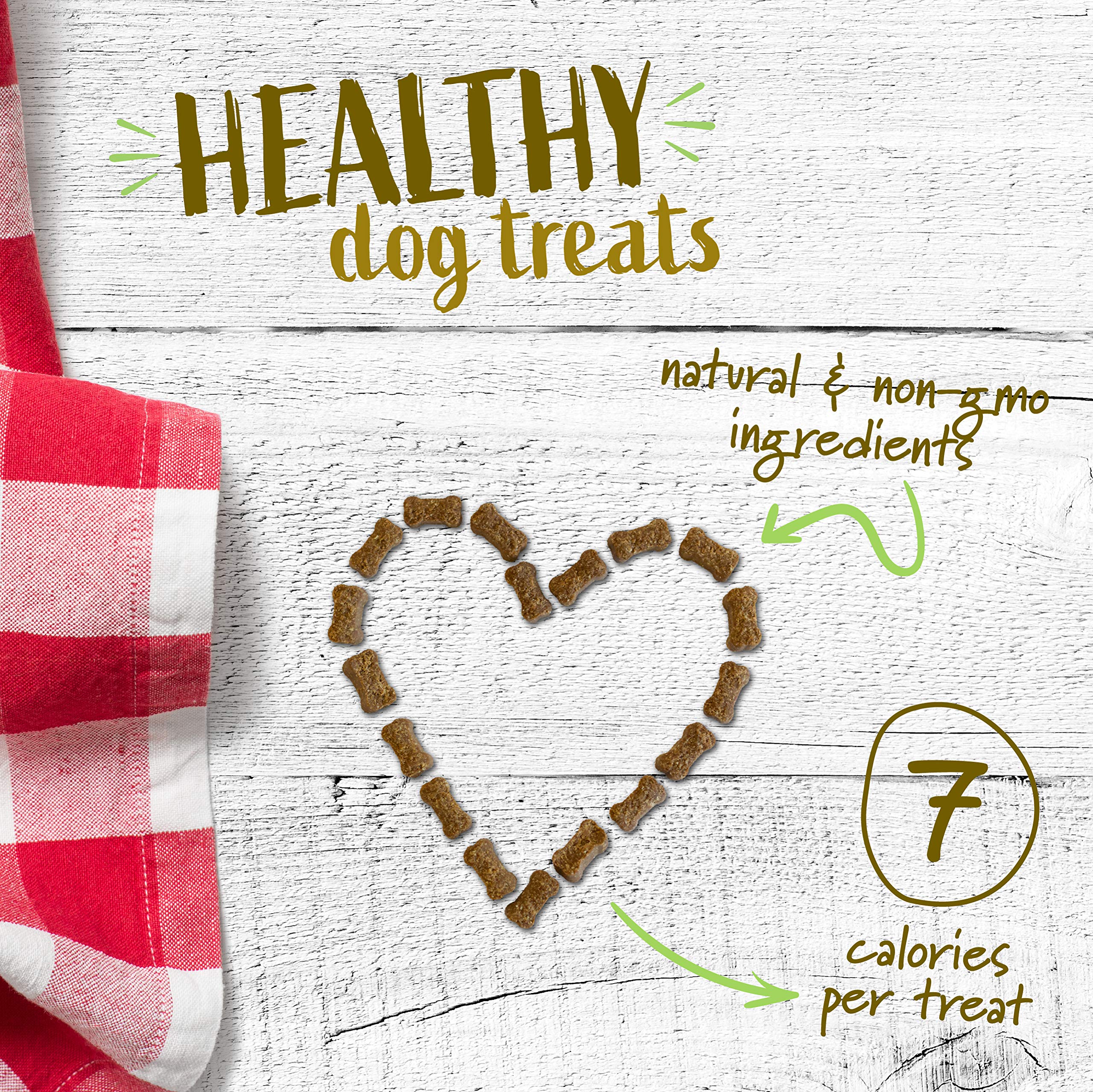 Pet Naturals Superfood Dog Treats with Blueberry and Kale - No Corn, Wheat or Artificial Ingredients - Bacon Flavor, 100 Chews (