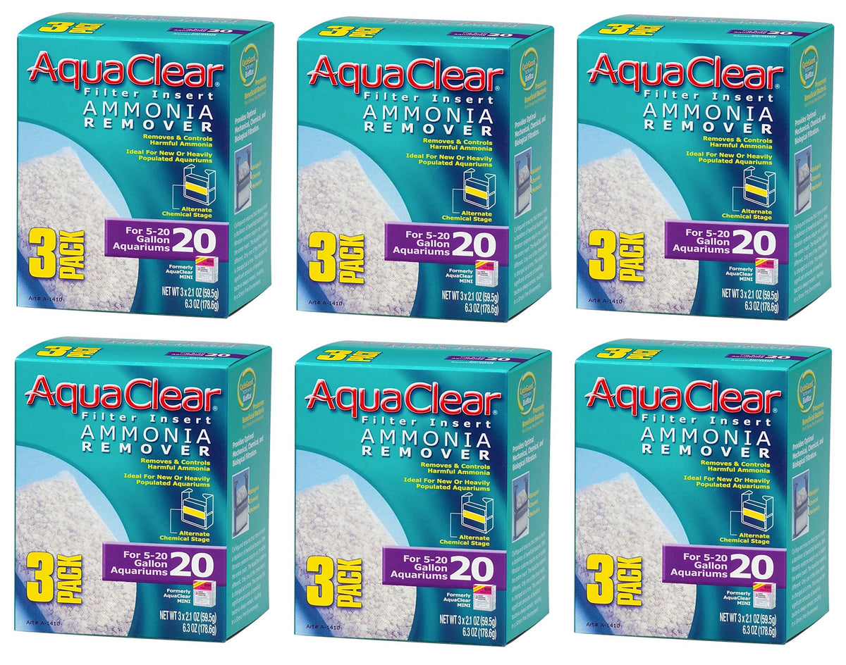 Aquaclear 20-Gallon Ammonia Remover 18-Pack (6 Packs Of 3)