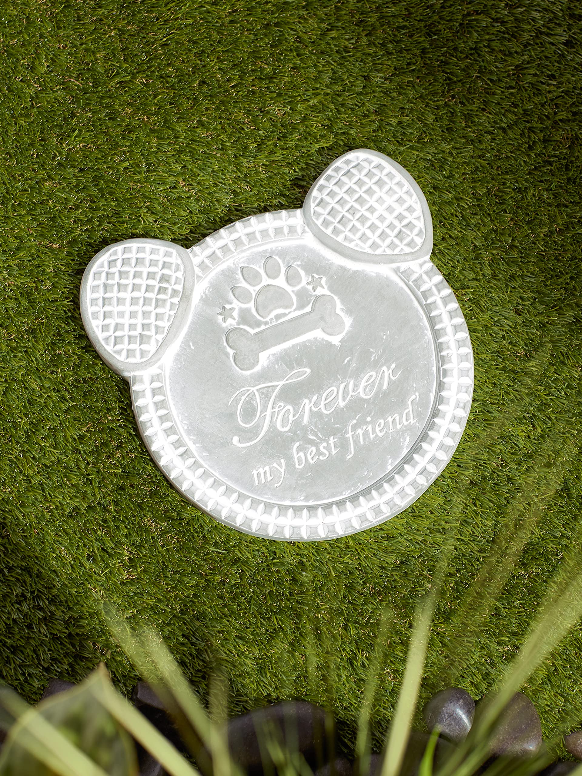 DII Pet Remembrance Cement Stepping Stone Collection, You are Always in Our Hearts, 9.75 Round, 1 Piece