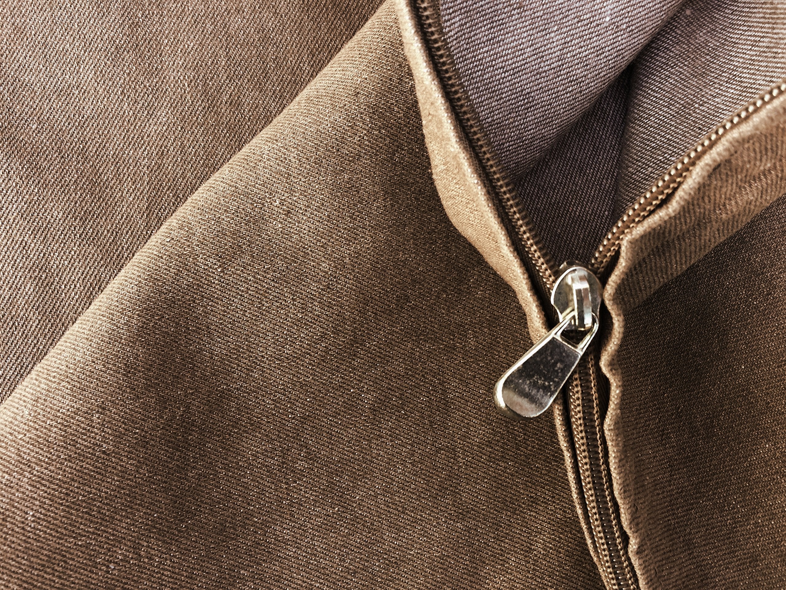 Dogbed4Less Do It Yourself Diy Pet Bed Pillow Duvet Denim Cover + Waterproof Internal Case For Dog/Cat At Large 36'X29' Brown Color - Covers Only