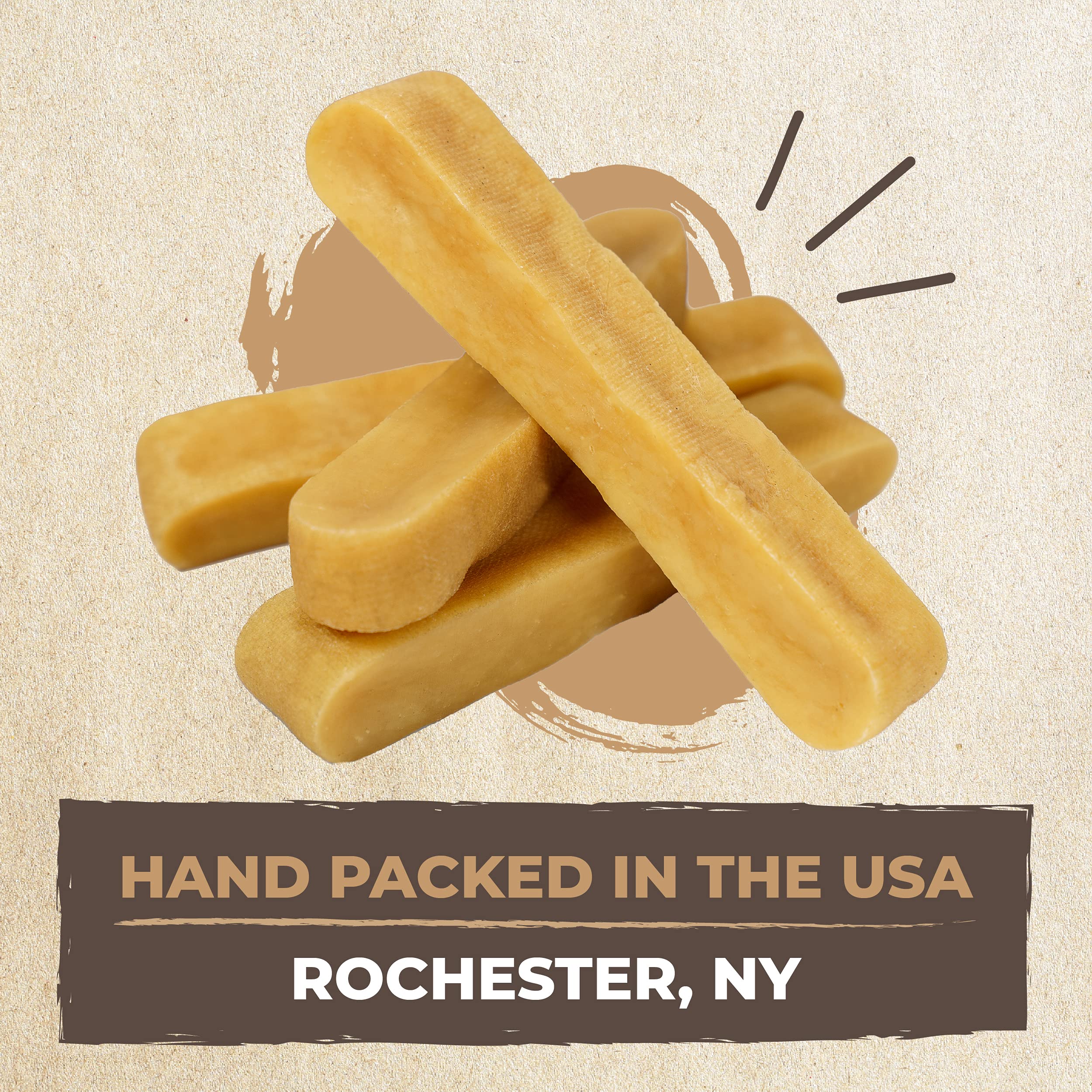 Mighty Paw Yak Cheese Dog Chews - All-Natural Treats for Dogs, High Protein Treat with 68 Grams of Protein Per Chew, Delicious a
