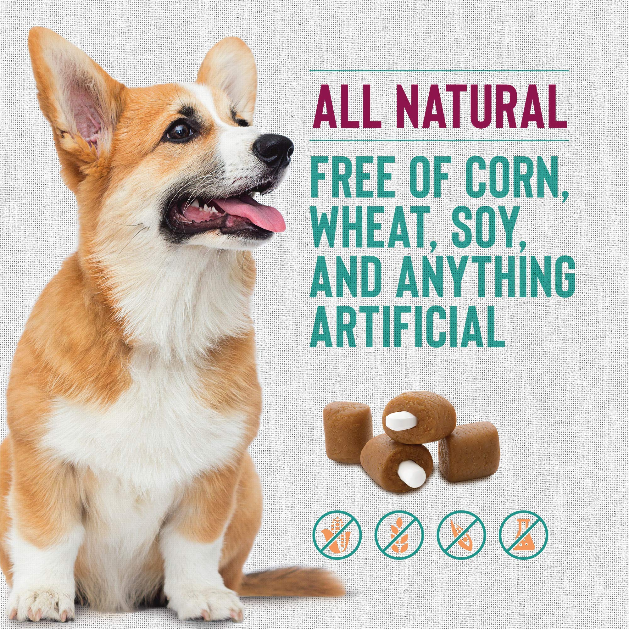 Presidio Pill Buddy Naturals - Duck (Chicken-Free) Pill Hiding Treats for Dogs - Pill Pocket for Any Size Medication - 30 Servin