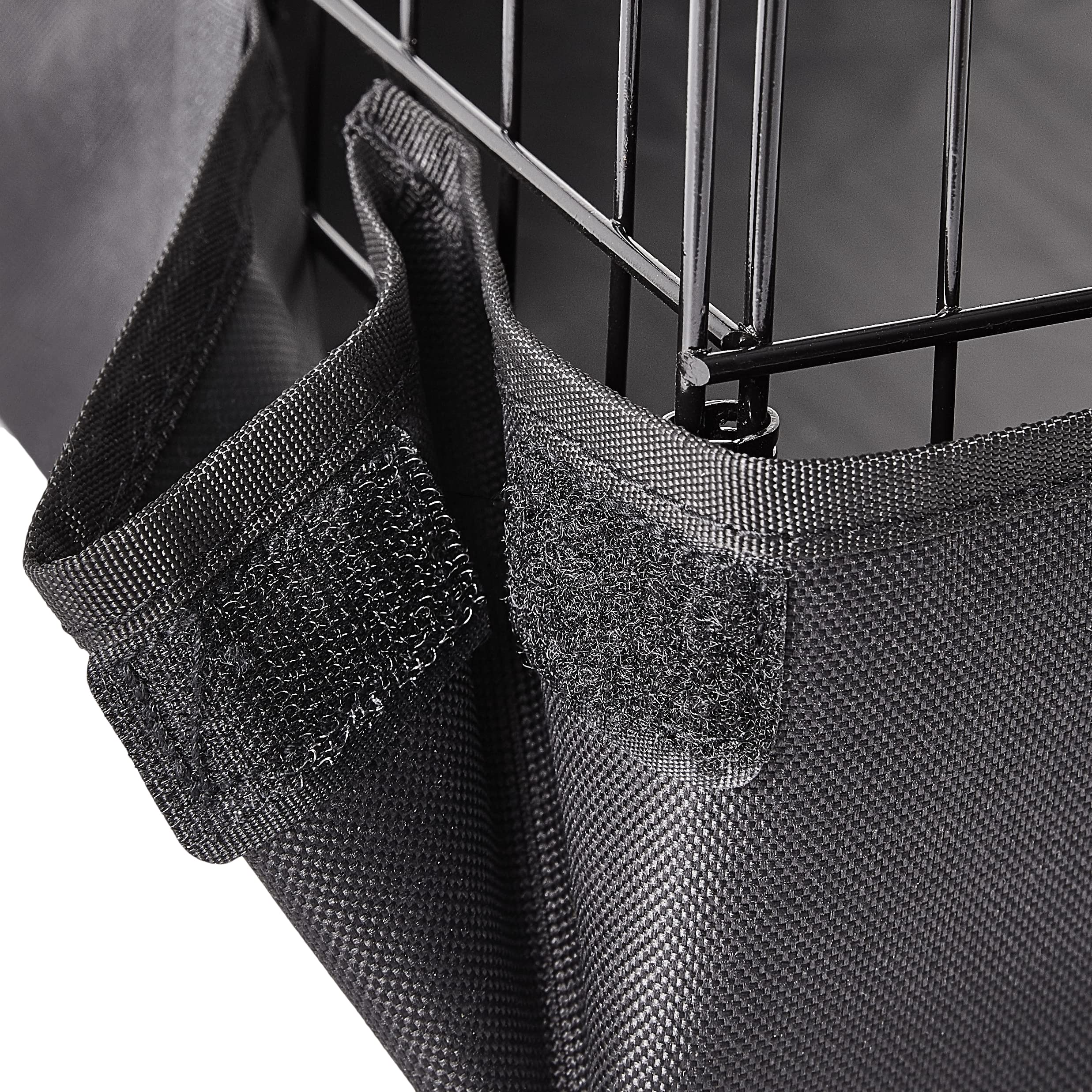 Amazon Basics Leakproof Canvas Bottom Guinea Pig Pet Cage With Divider Set, Black, 47.6'L X 24.2'W X 14.0'H