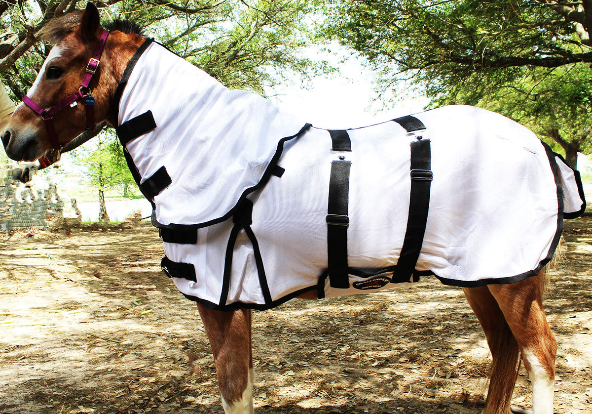 Challenger 48' Miniature Weanling Donkey Pony Horse Foal Flysheet Summer Sheet White 51809