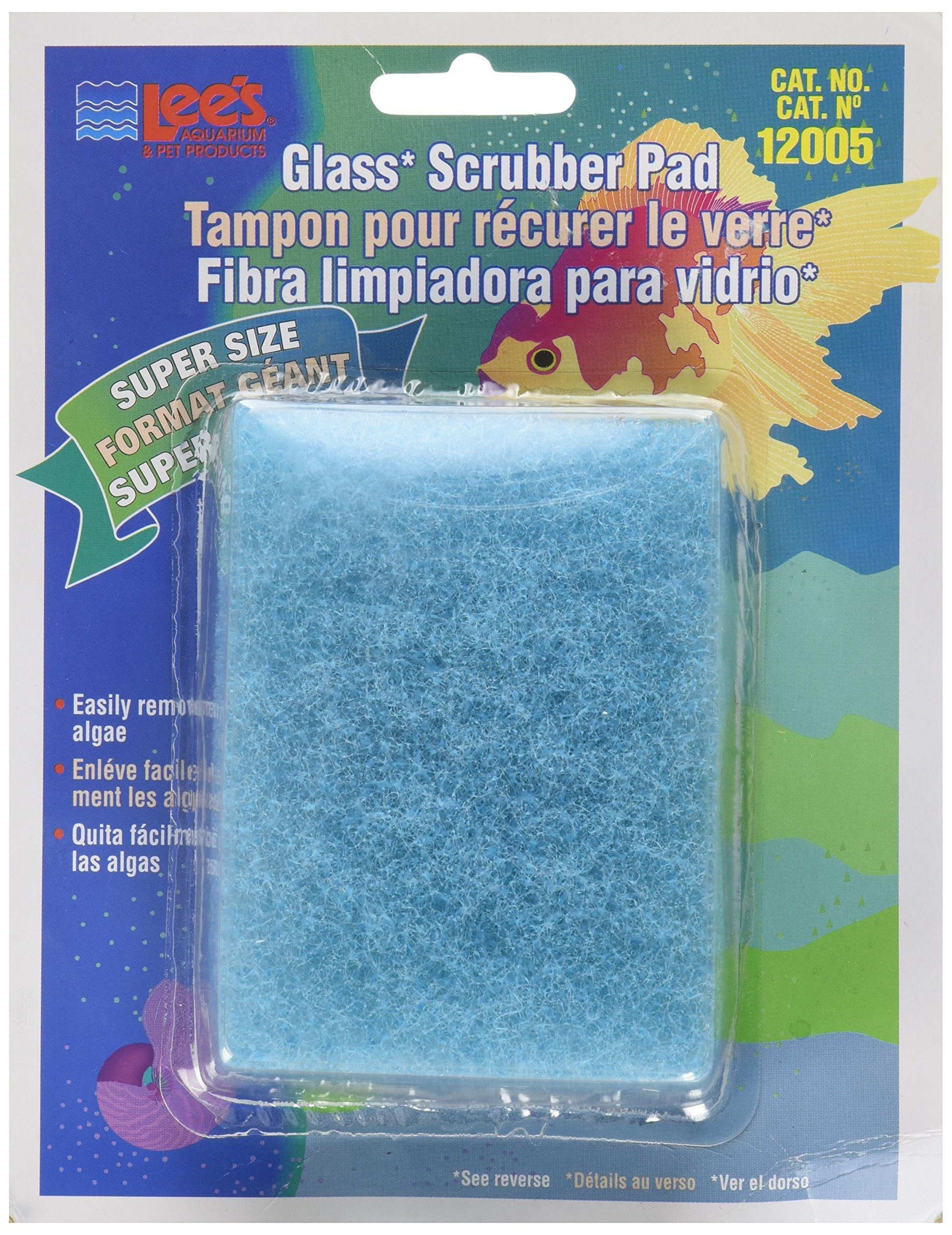 Lee'S Pet Products Ale12005 Coarse Glass Algae Scrubber Pad For Aquarium