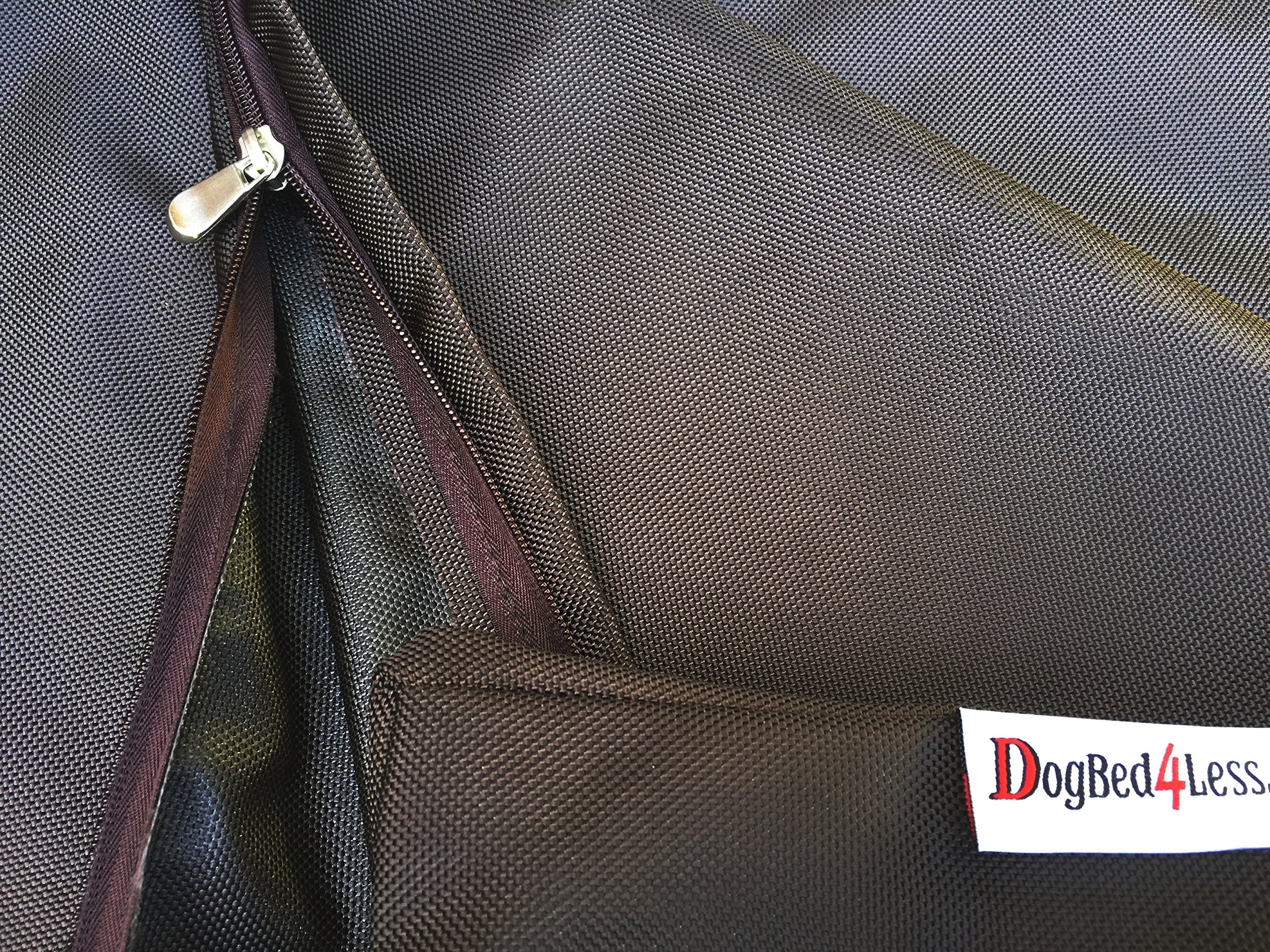 Dogbed4Less Xxl 1680 Ballistic Heavy Duty Dog Pet Bed External Zipper Duvet Cover - Replacement Cover Only, 55X37X4 Inches, Seal