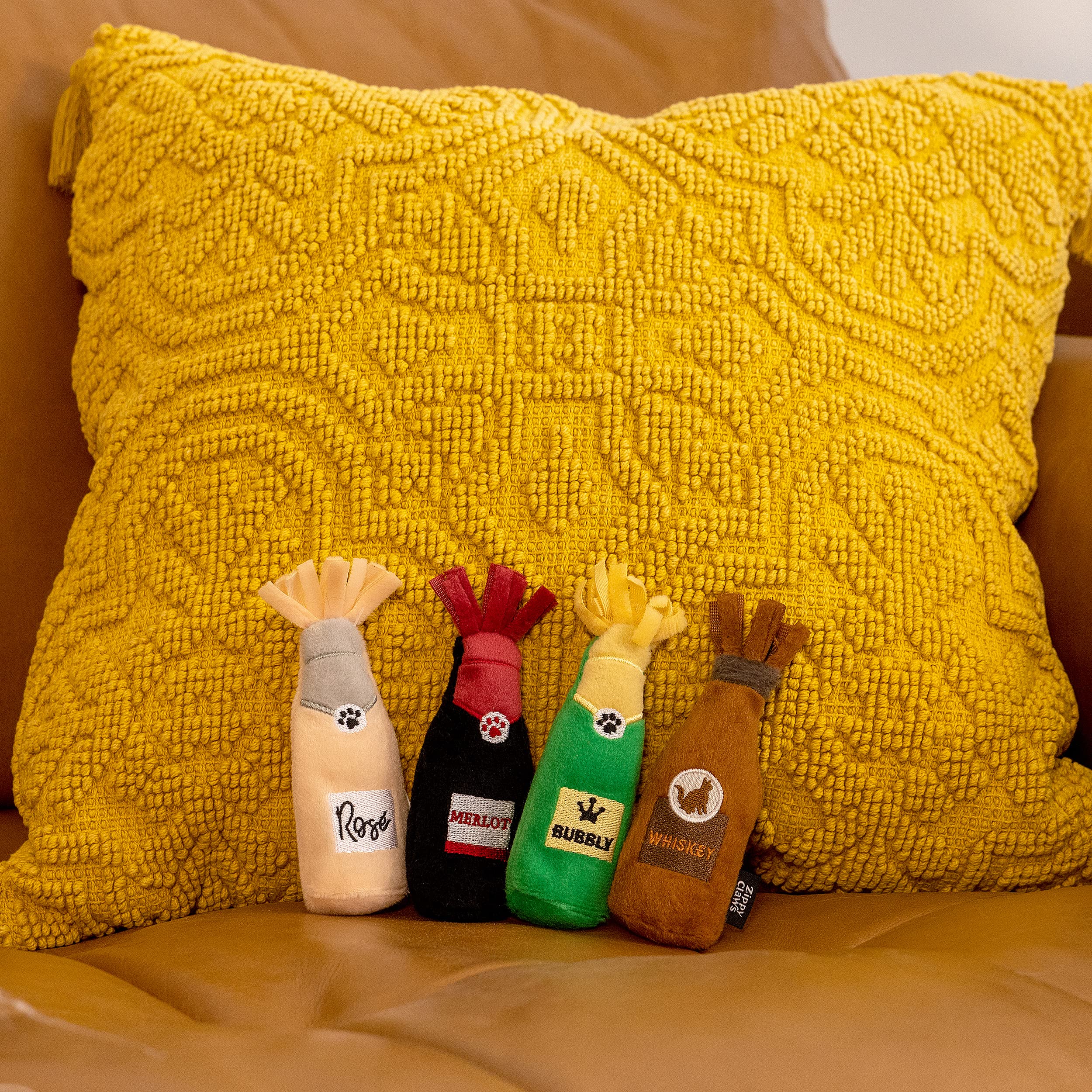 Zippyclaws - Catnip Crusherz - Fun-Sized Plush Catnip Toys With Frills, Perfect For Batting, Pouncing, And Chasing, Designed To Keep Your Indoor Cat Engaged In Playful Activities - Rosé