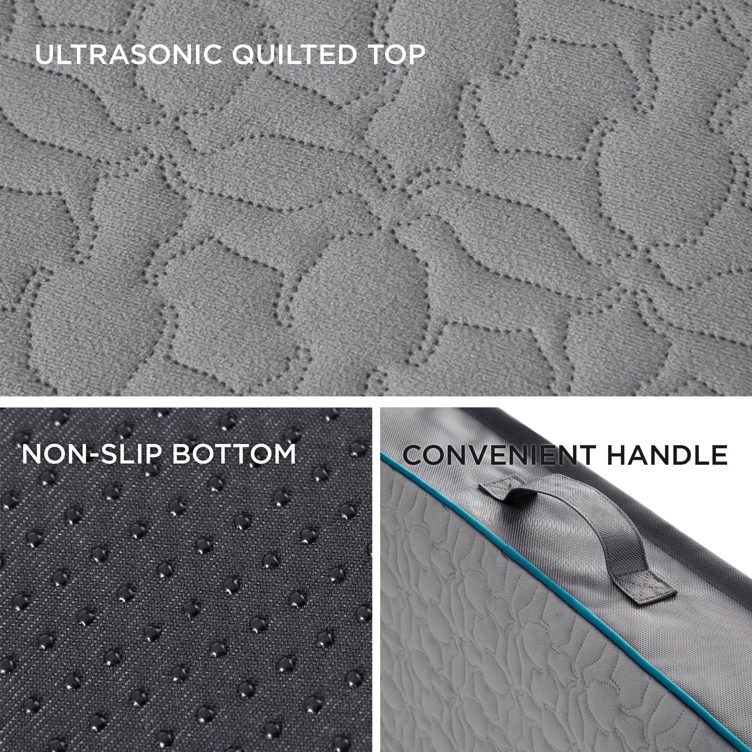 Bedsure Orthopedic Dog Bed For Medium Dogs - Memory Foam Pet Mattress, 2-Layer Thick Pet Mat With Removable Washable Cover And W