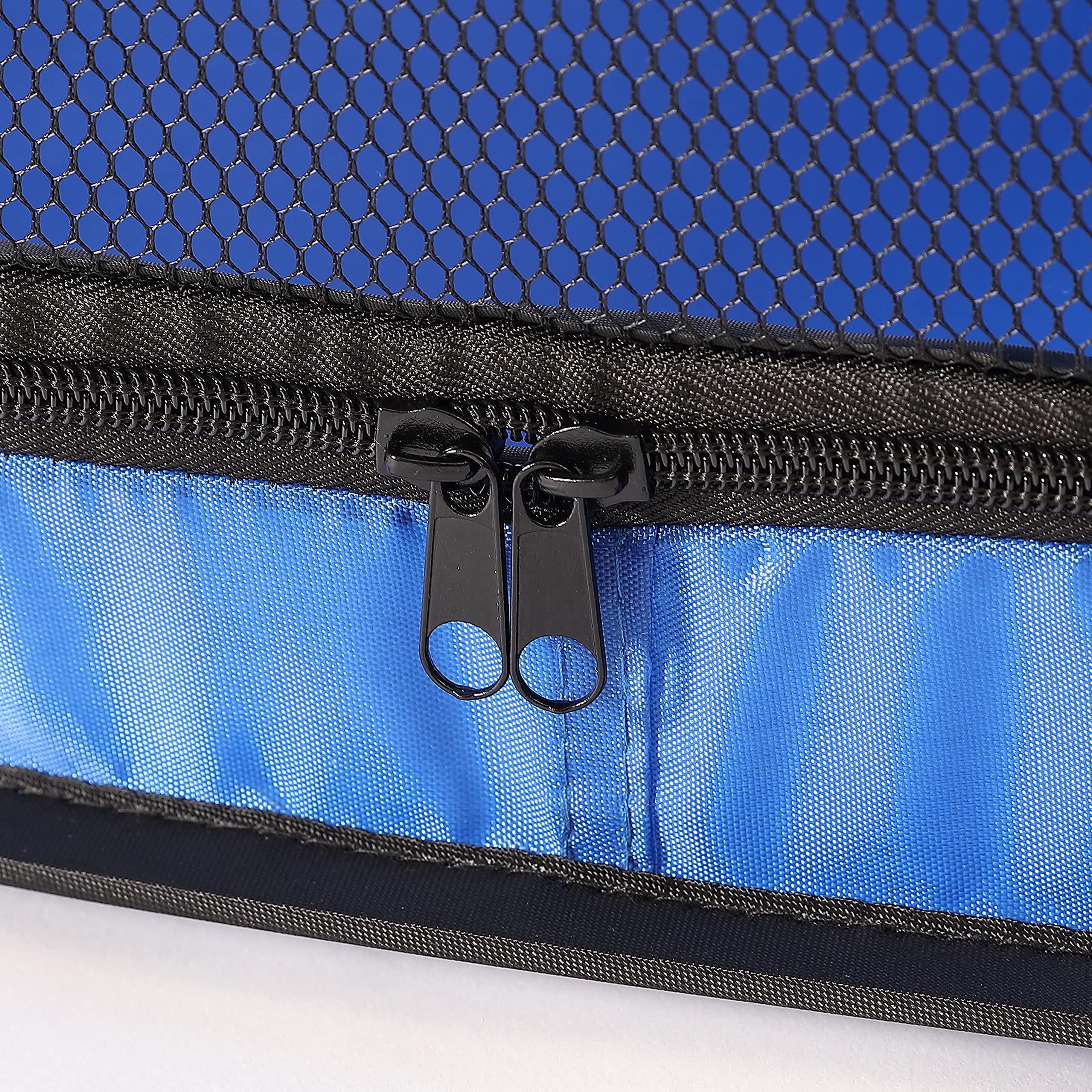 Beatrice Home Fashions Portable, Collapsible, Pop Up Travel Pet Kennel, 32.5' L X 19.5' W X 19.5' H, Blue