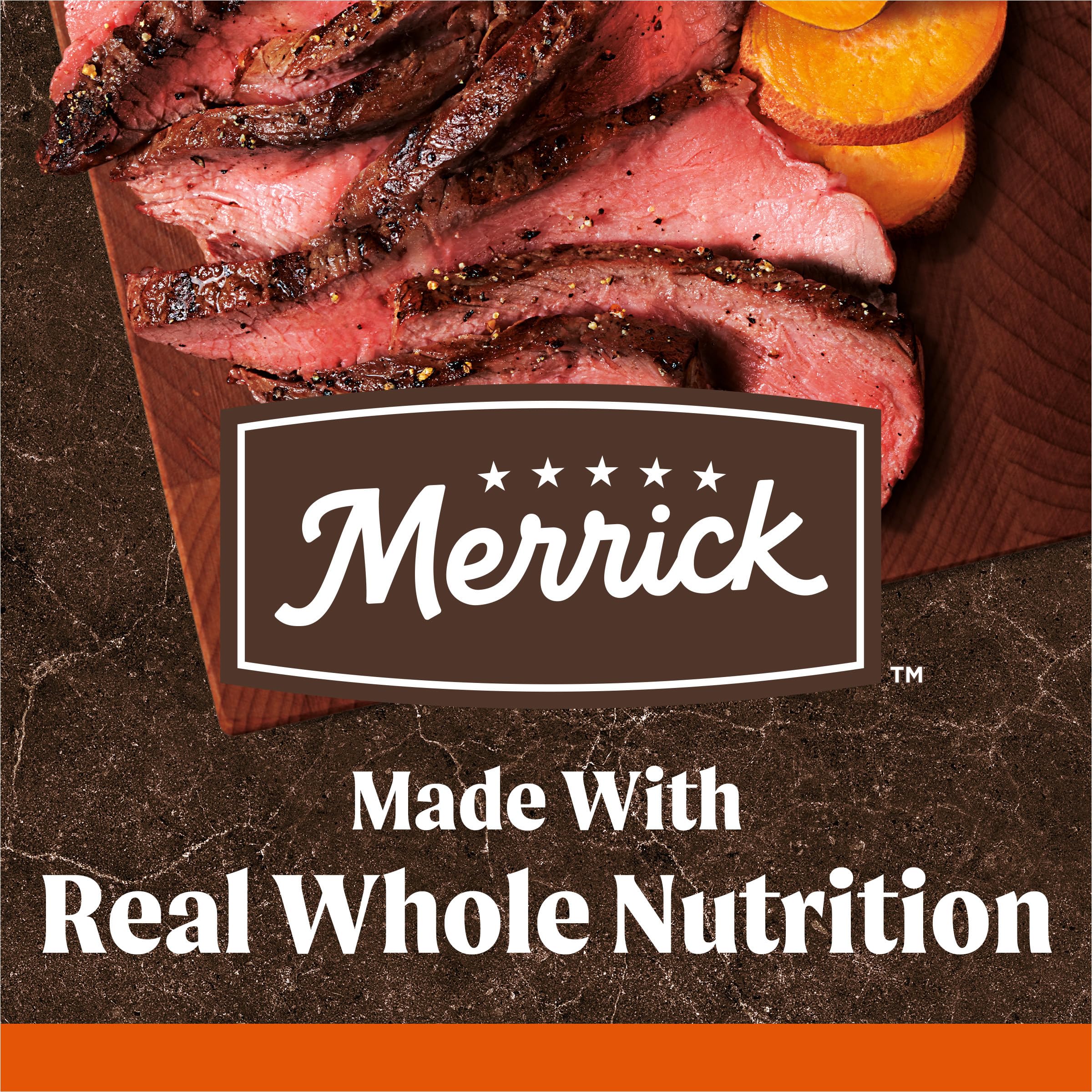 Merrick Premium Grain Free Dry Adult Dog Food, Wholesome And Natural Kibble, Real Texas Beef And Sweet Potato - 10.0 lb. Bag