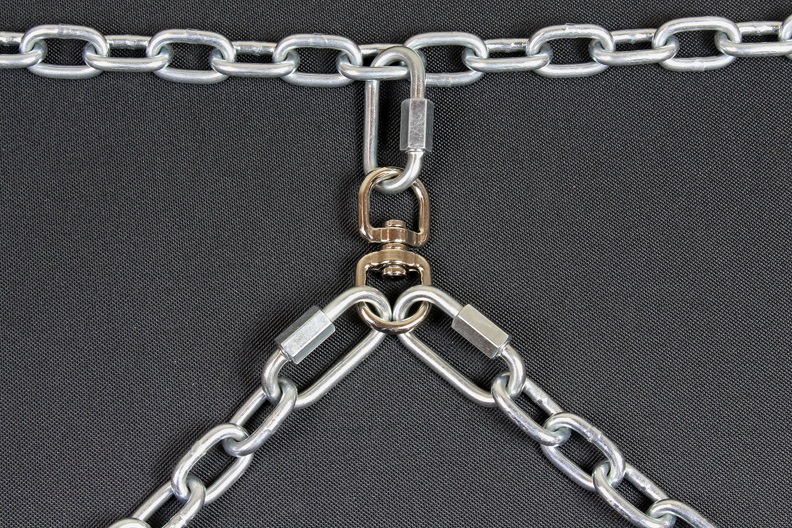 Bushwhacker - Chew Proof Truck Bed Two Dog Tether Chain Suv Utv Pet Leash Harness Vehicle Restraint Barrier Cable Dual Tie Down Out