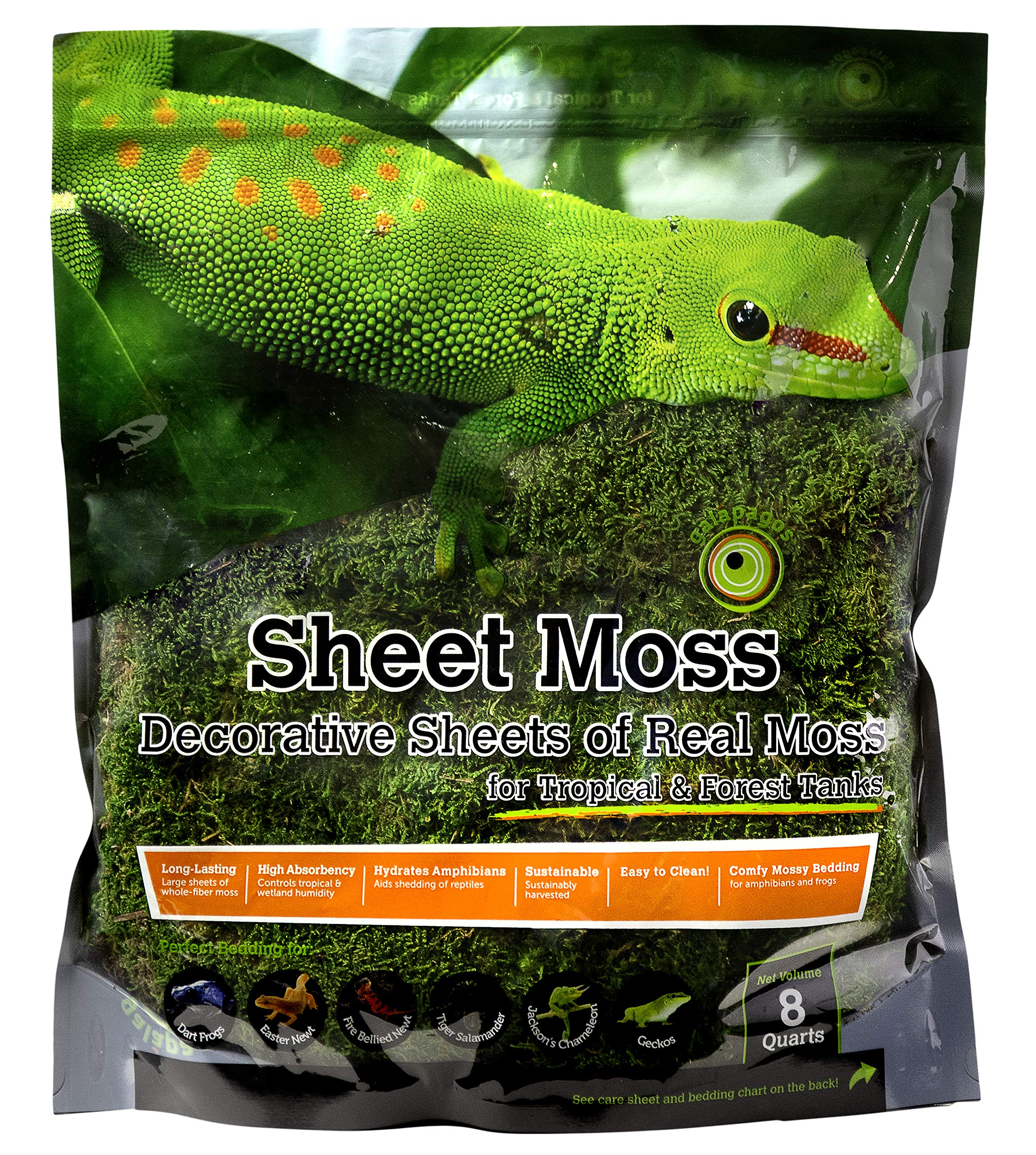 Gal  Pagos (05248) Sheets Of Real Moss, 8-Quart, Natural,Green