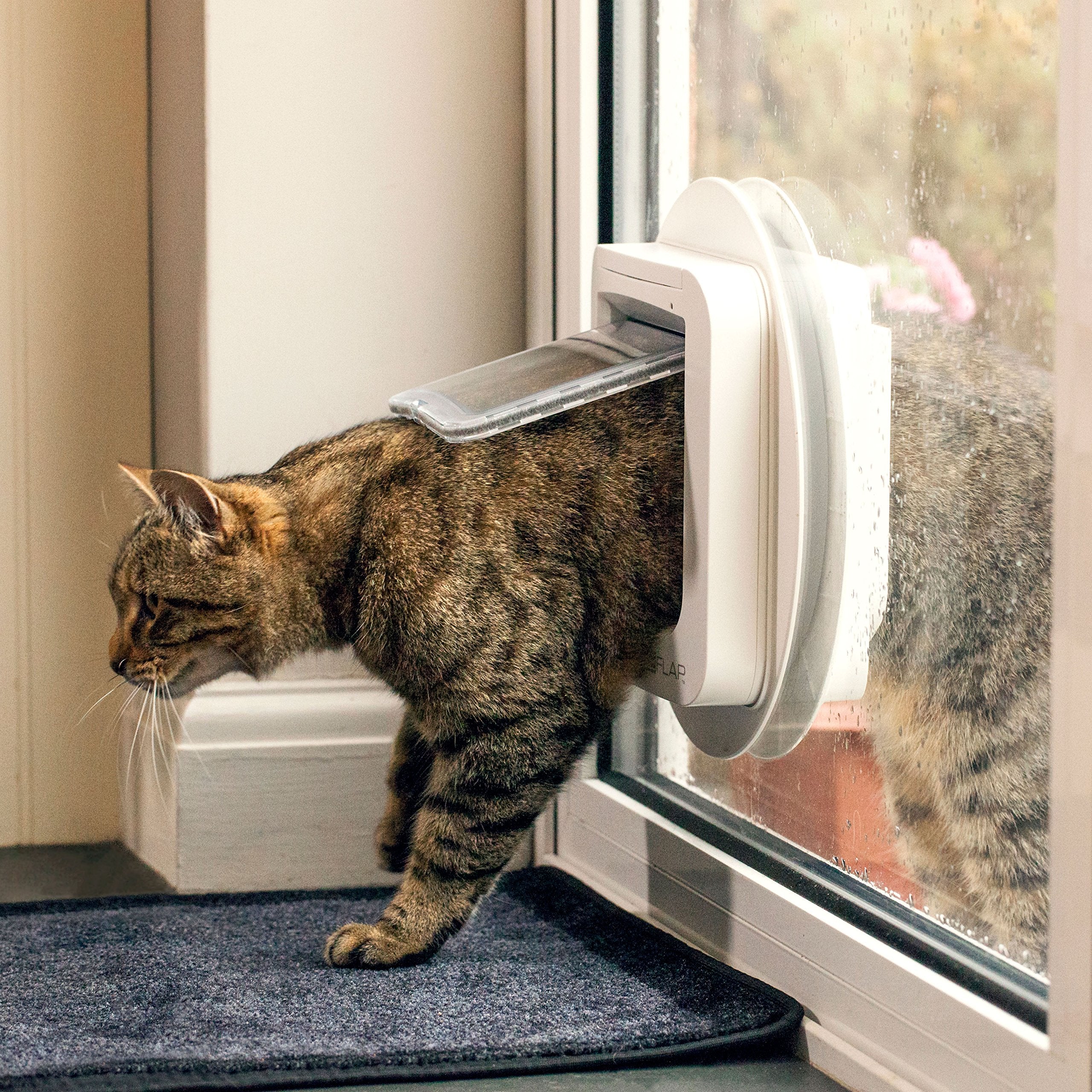 SureFlap Microchip Cat Flap - One Size, Brown, Model SUR001BR