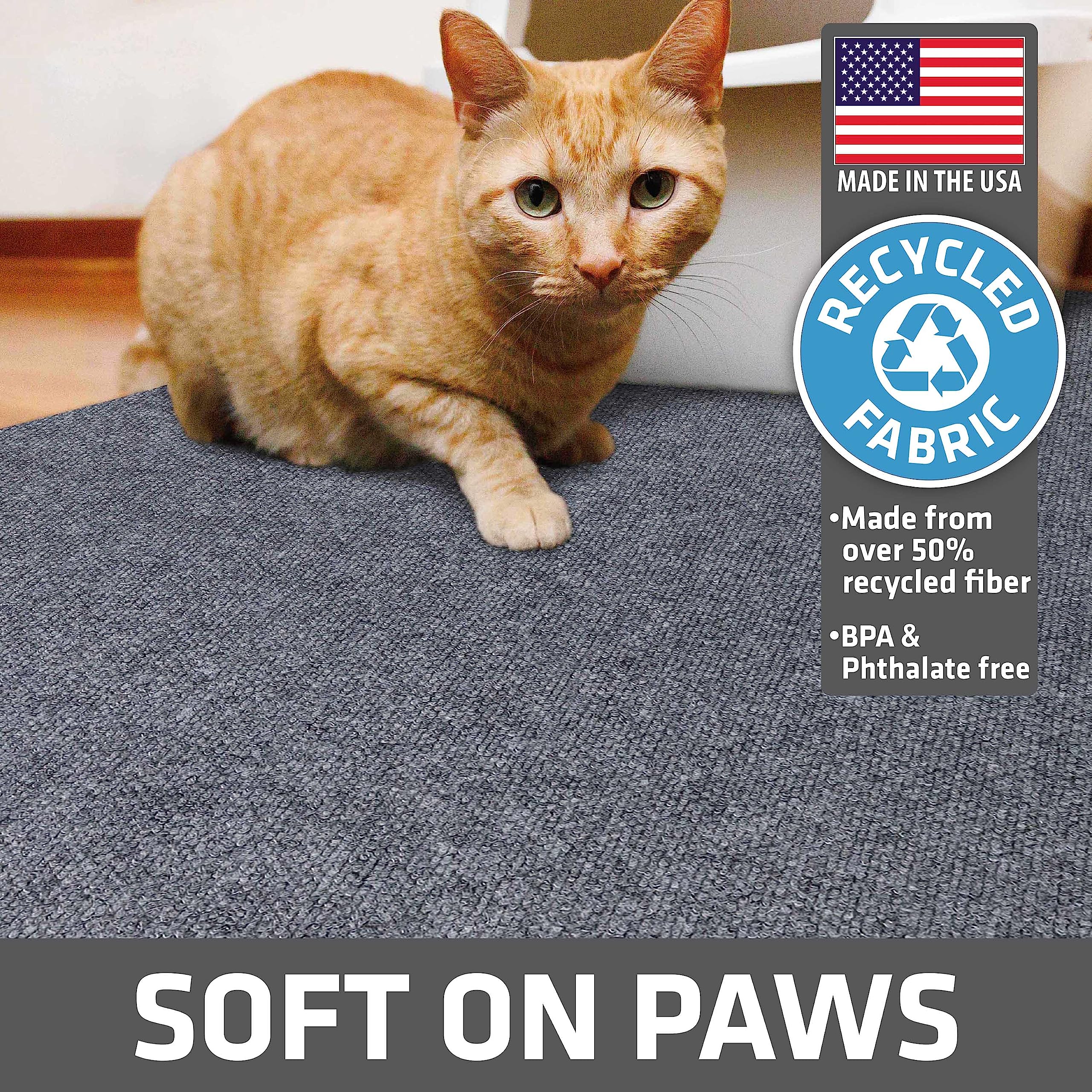 Drymate Jumbo Cat Litter Trapping Mat, (Ridged Design), Traps Litter & Mess From Box, Soft On Kitty Paws, Absorbent, Waterproof, Urine-Proof, Machine Washable, Durable, (Usa Made) (36' X 47')