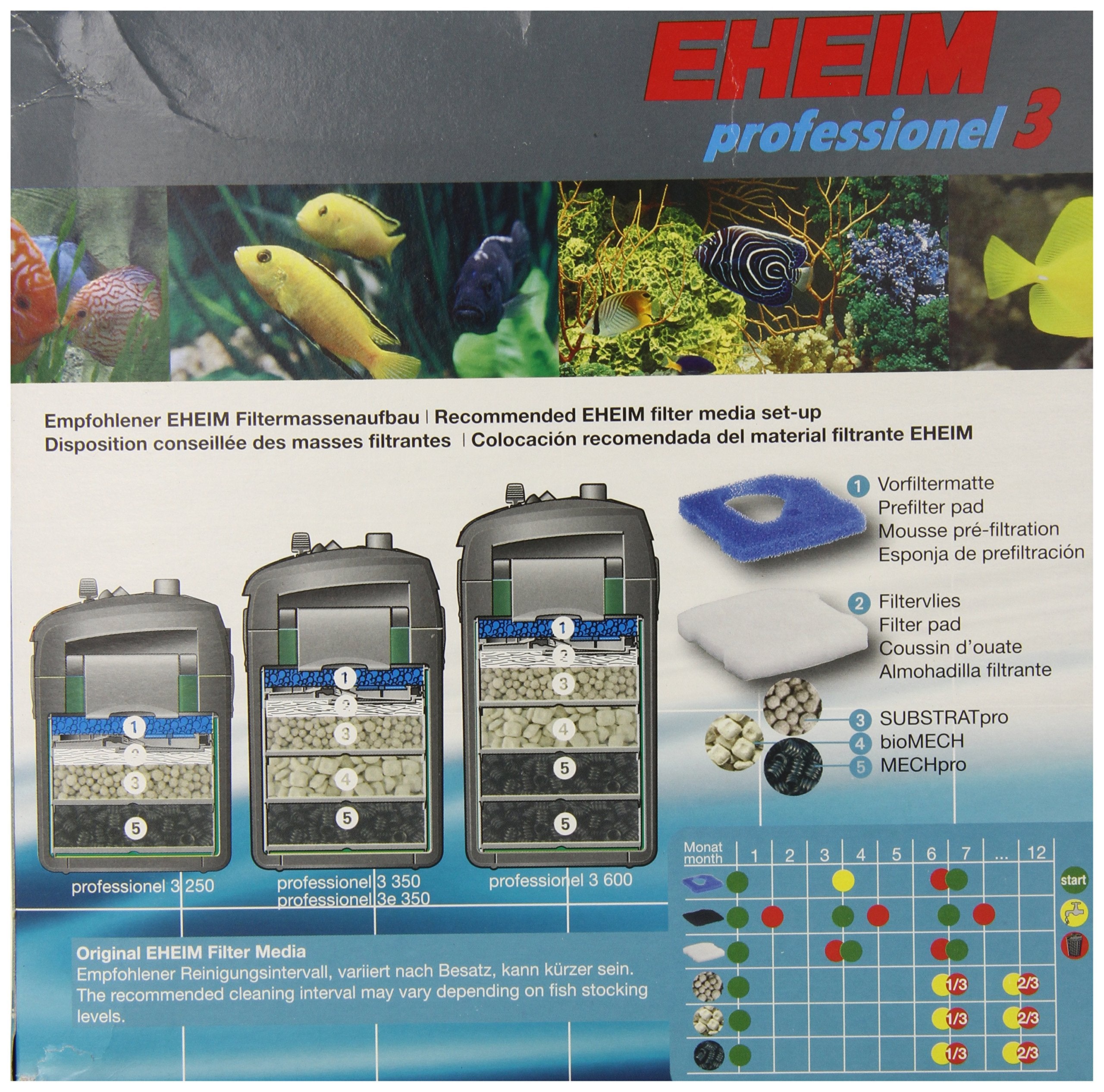 Eheim Prefilter Fine Pad Pro 3 for Aquarium, 1.00 x 1.00 x 1.00 inches, Blue, Model 8606