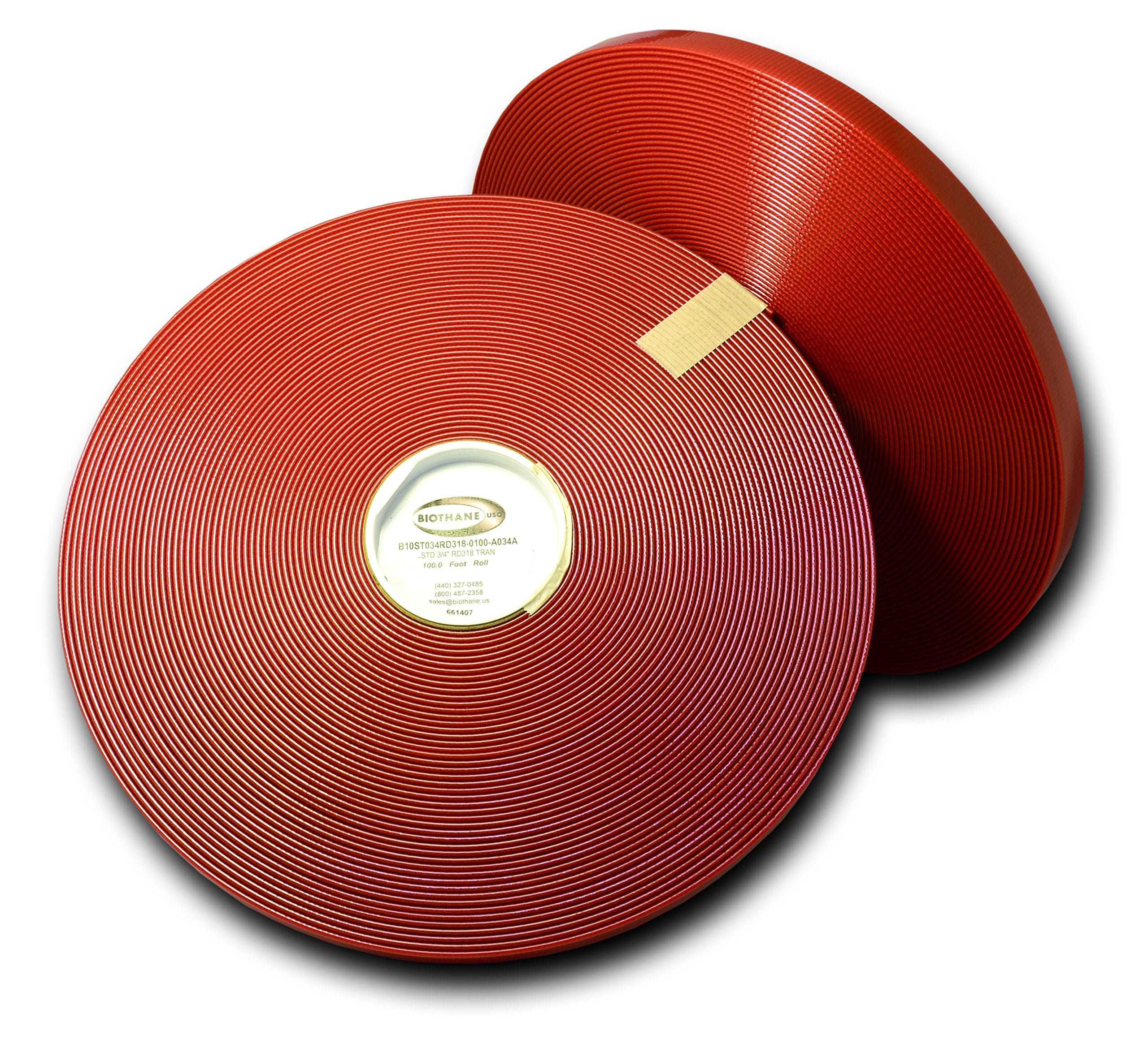 3/4'' Gold Standard (0.10'' Thick) | Biothane Usa (25 Feet, Red 318)