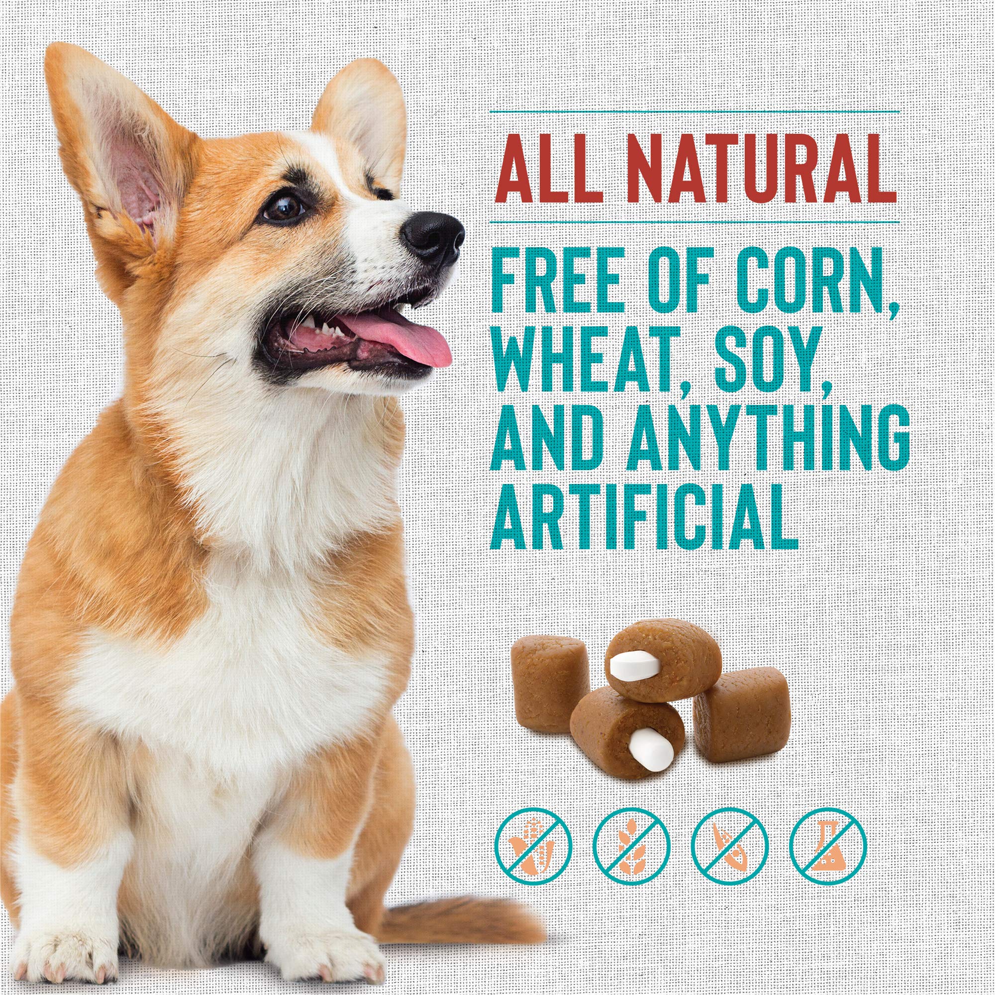 Presidio Pill Buddy Naturals - Beef Recipe Pill Hiding Treats for Dogs - Make A Perfect Pill Concealing Pocket Or Pouch for Any