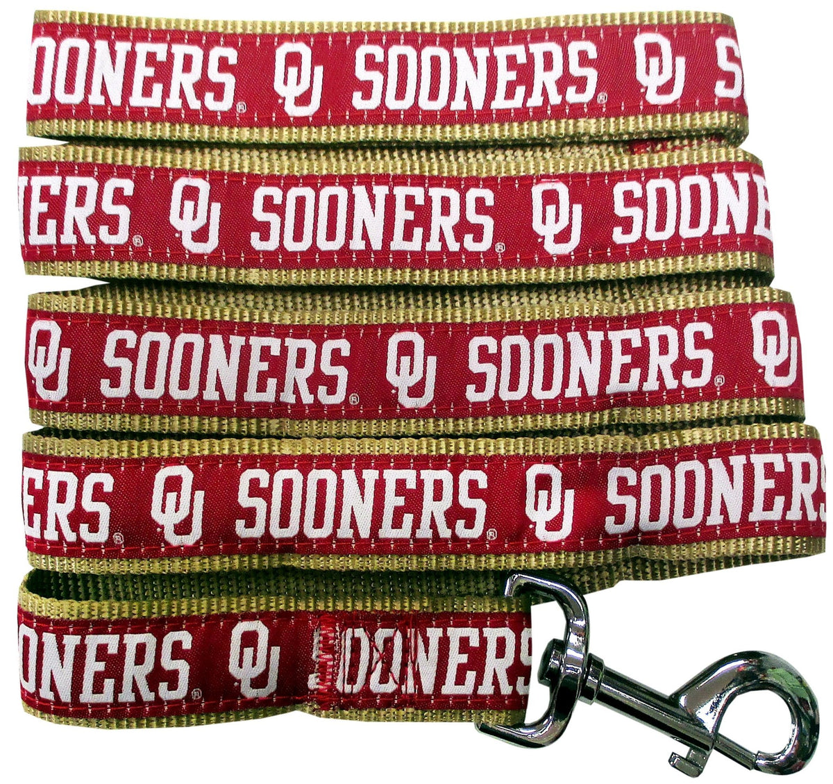 Pets First Collegiate Pet Accessories, Dog Leash, Oklahoma Sooners, Large