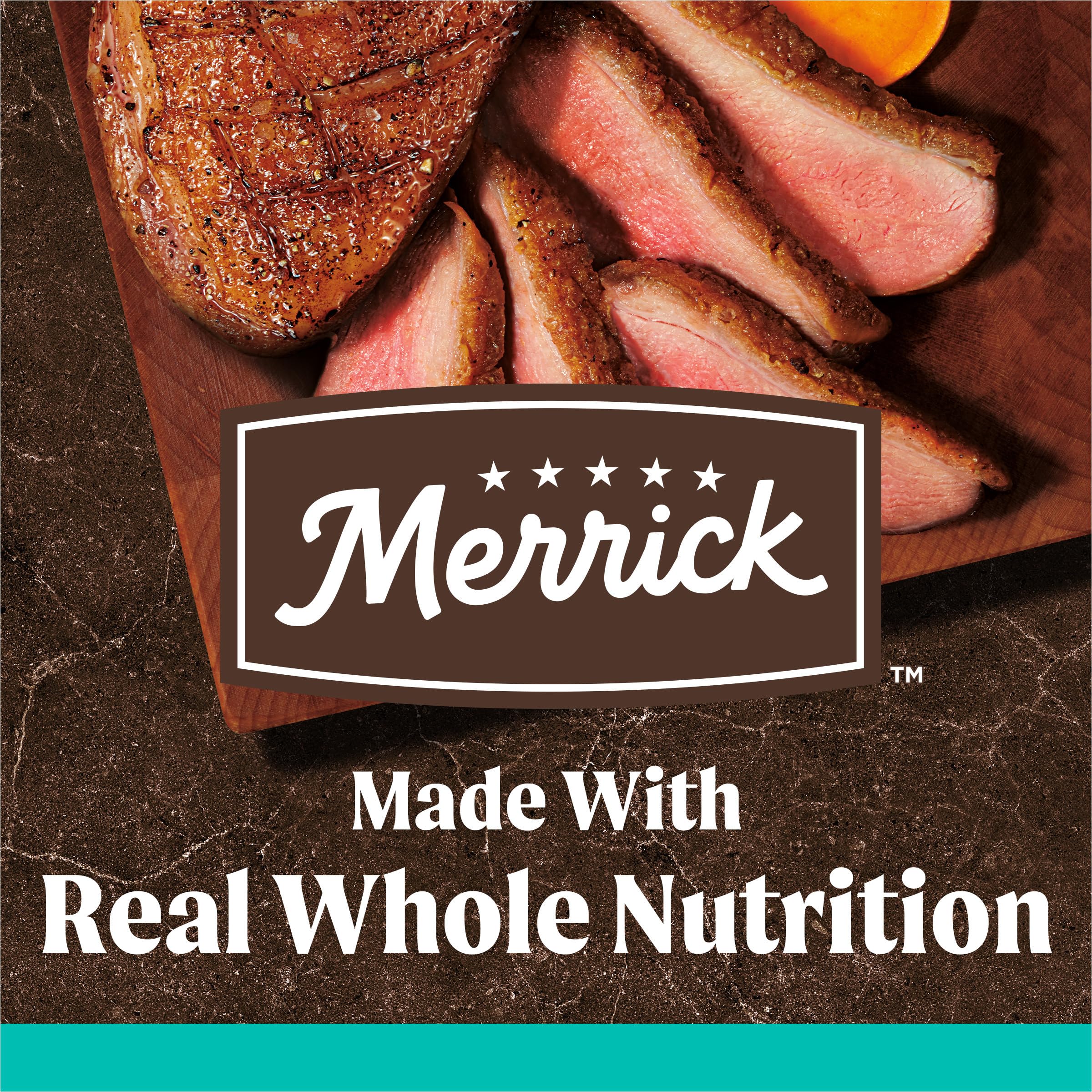 Merrick Premium Grain Free Dry Adult Dog Food, Wholesome and Natural Kibble with Real Duck and Sweet Potato - 4.0 lb. Bag