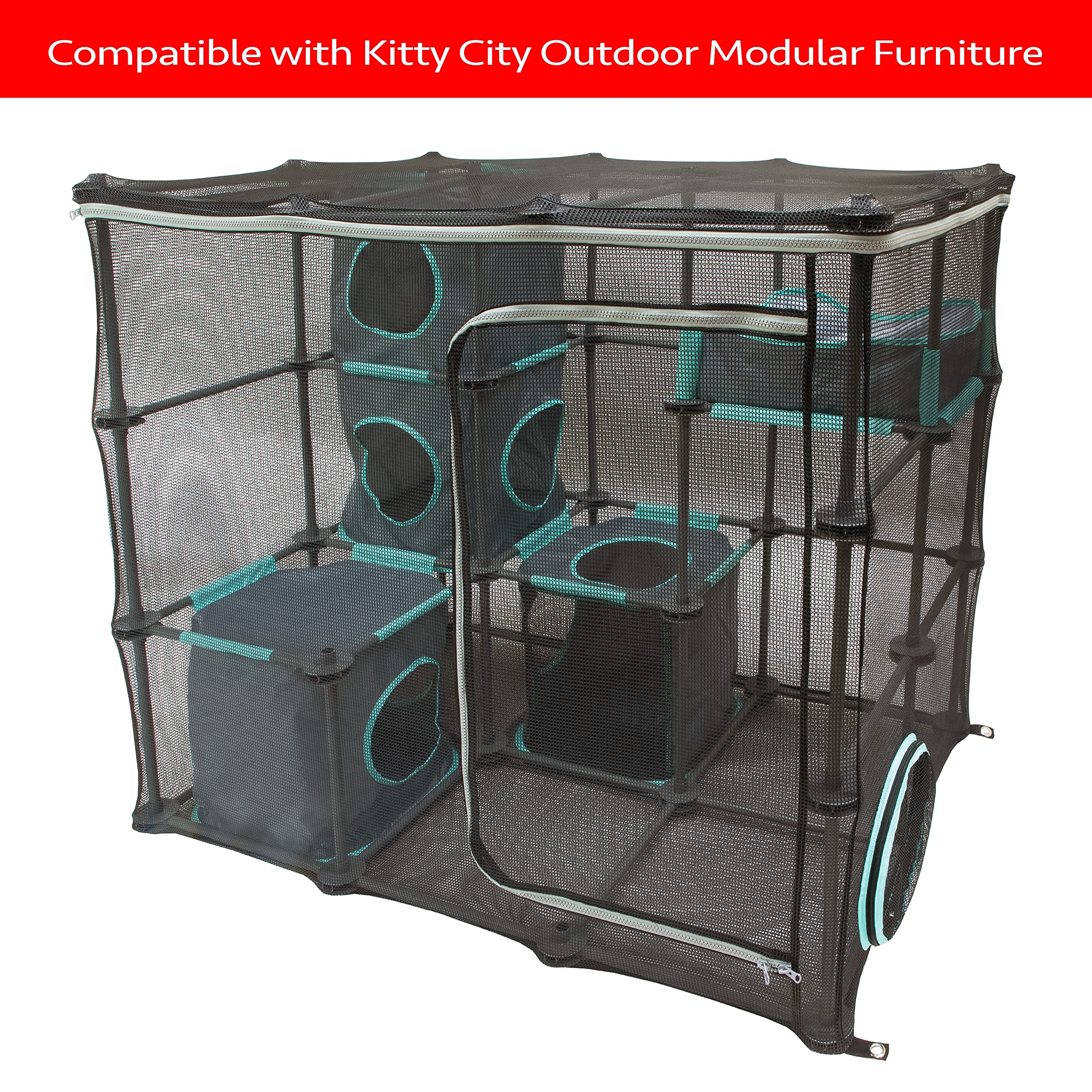 Kitty City Outdoor Catio Furniture And Play Kits For Cats, Pipes And Joints