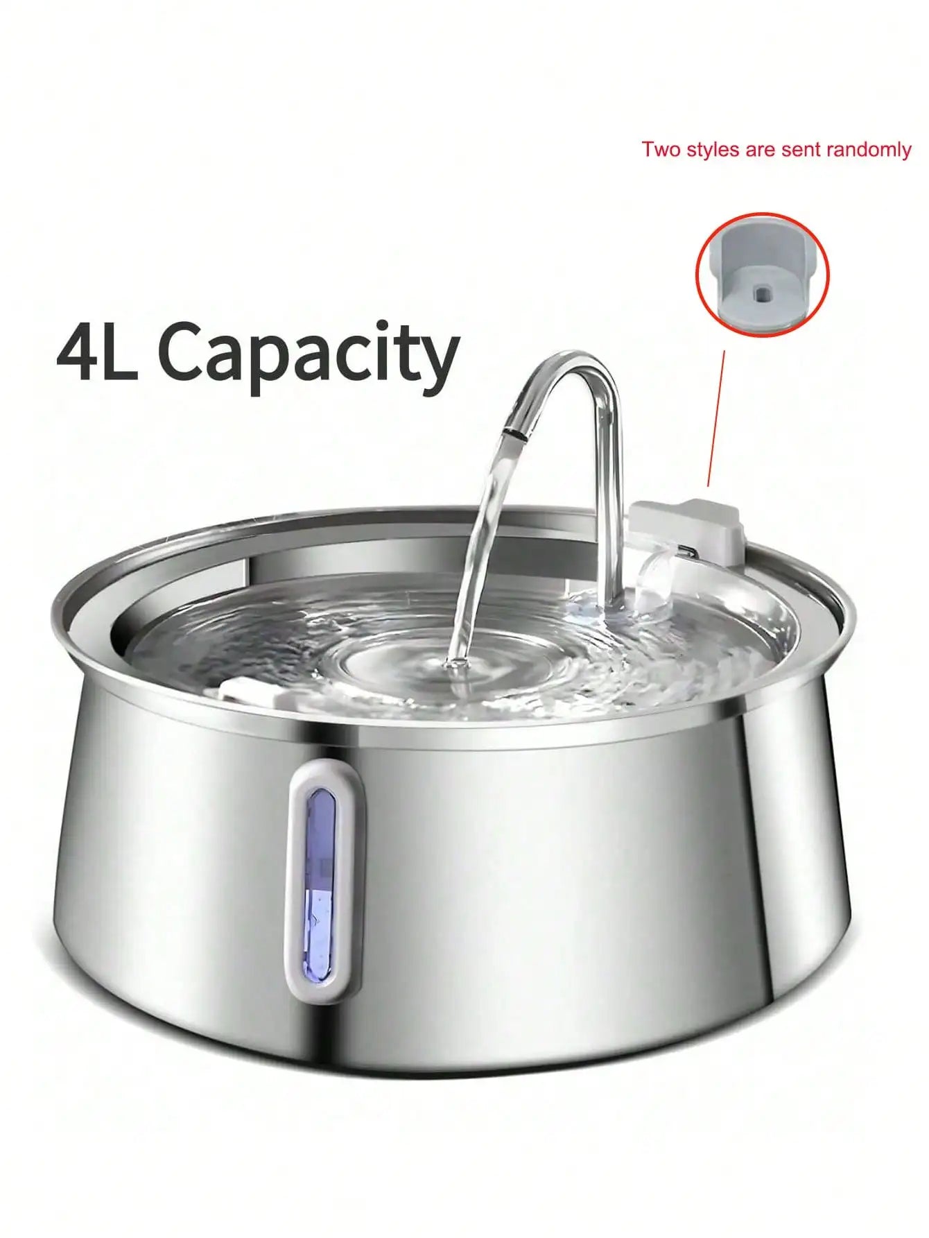 4L Smart Cat Water Fountain Stainless Steel Automatic Pet Water Dispenser Dog Water Fountain with Filter Cat Products
