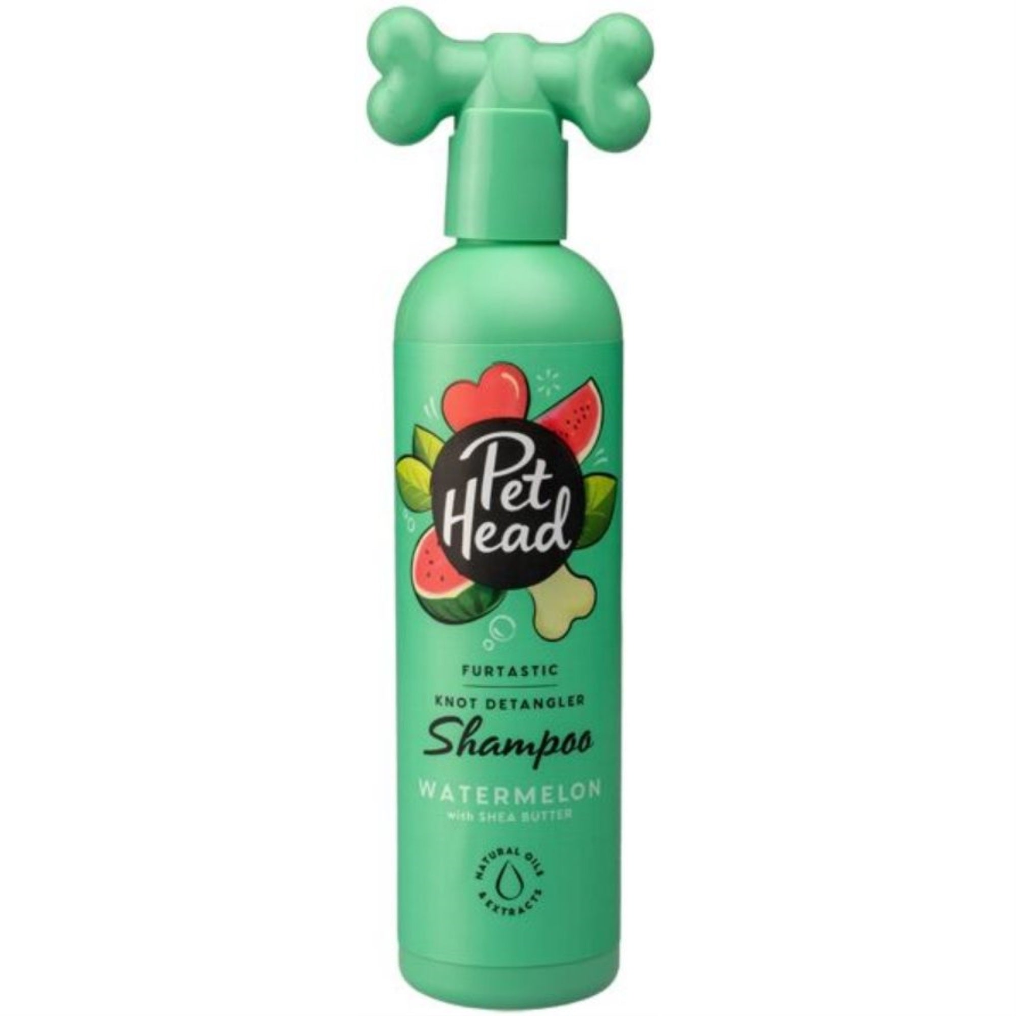 Pet Head Furtastic Dog Shampoo | Watermelon Scent | Dog Shampoo For Smelly Dogs | Knot Detangler | Care For Long, Tangly Curls & Coats | Vegan | Gentle Formula For Puppies | Made In Usa | 16 Fl. Oz.