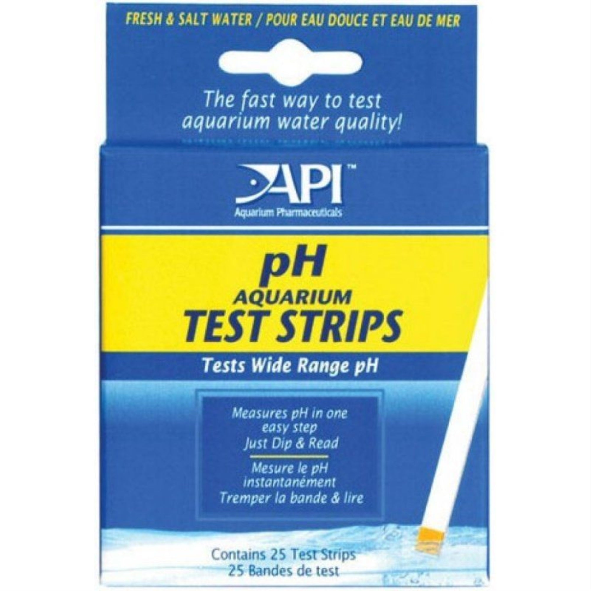 Api Test Strips,For Variety Of Water Parameters,Monitor Aquarium Water Quality And Help Prevent Invisible Water Problems That Can Be Harmful To Fish,Use Weekly And When Problems Appear,25-Count (33F)