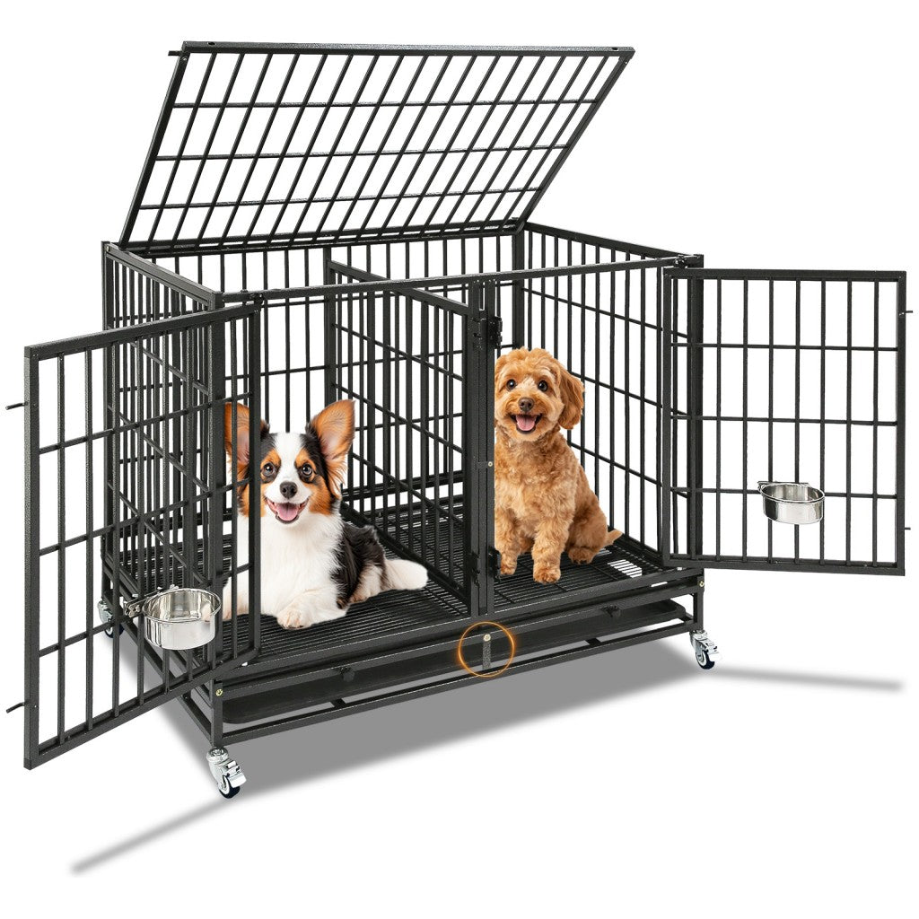 42" Stackable Dog Crate with Divider 43S (Extra Height)
