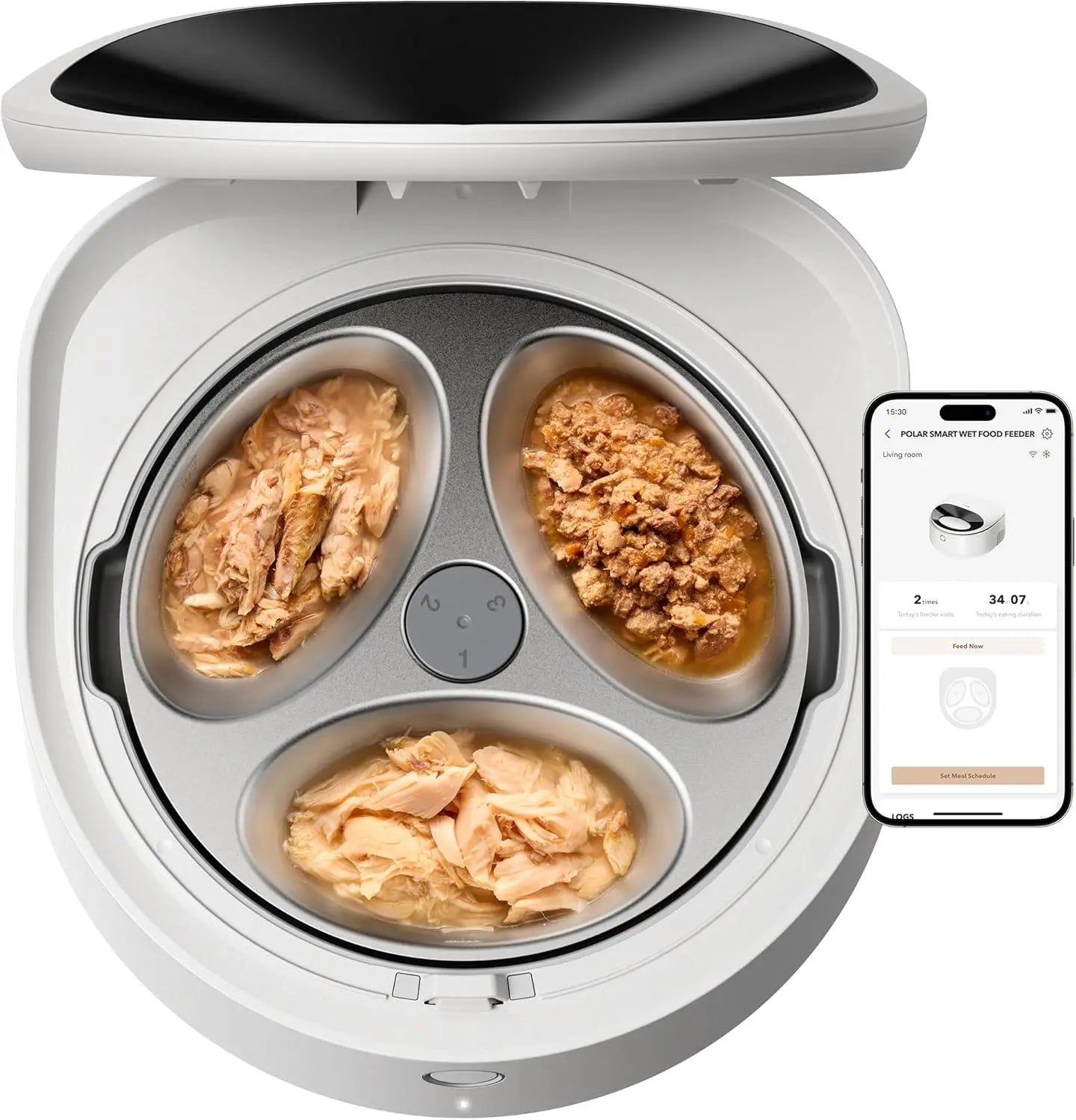 Automatic Cat Feeder for Wet Food – 3-Day Cooling Smart Feeder w/ App Control