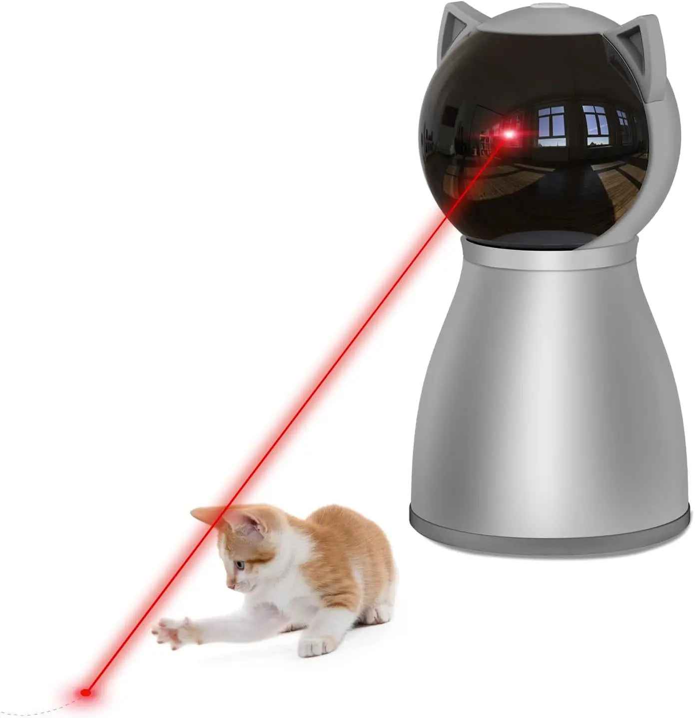 Automatic Cat Laser Toy, Motion-Activated & Rechargeable