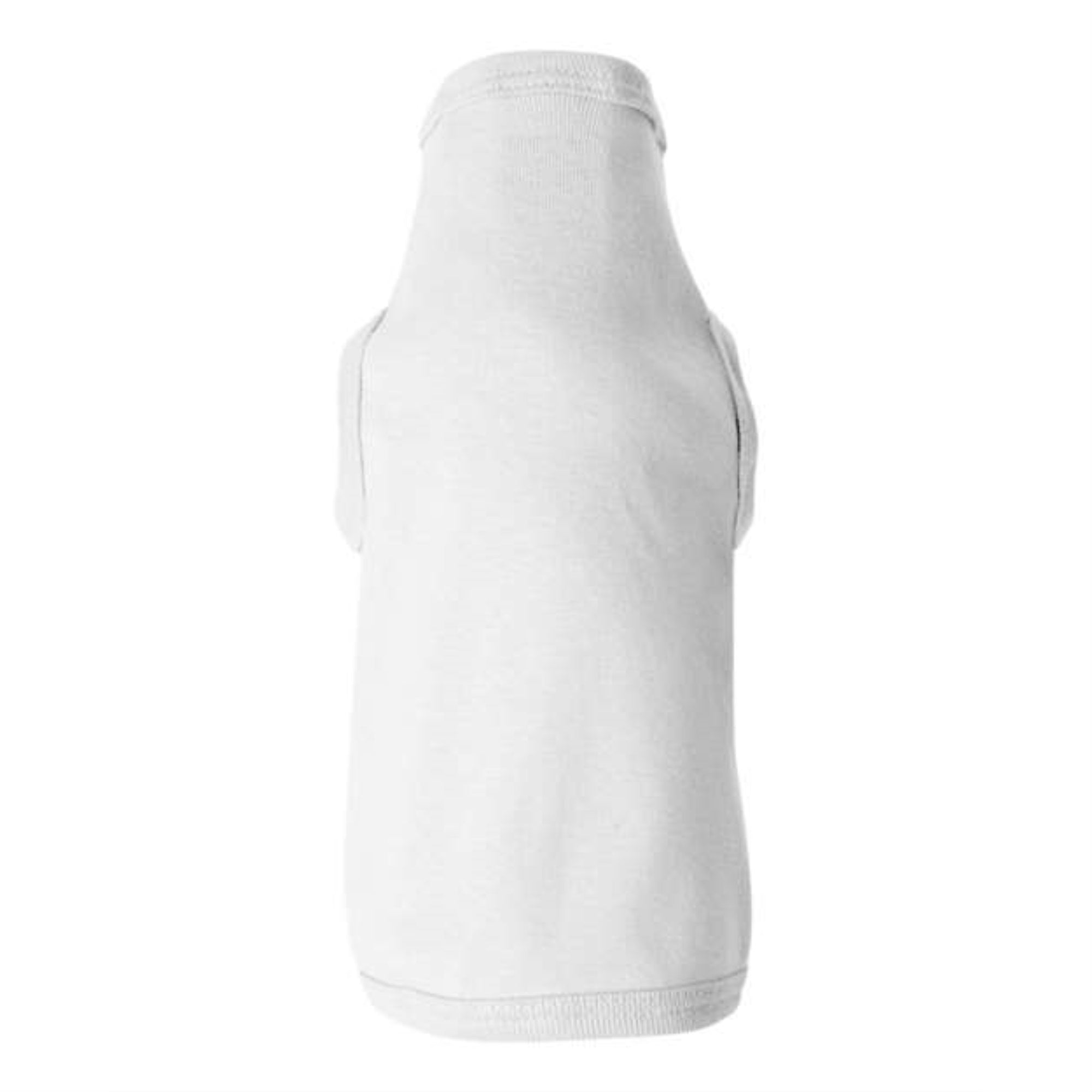 Doggie Skins 100% Combed Ringspun Cotton 1X1 Baby Rib Dog Tank Top, White, X-Small