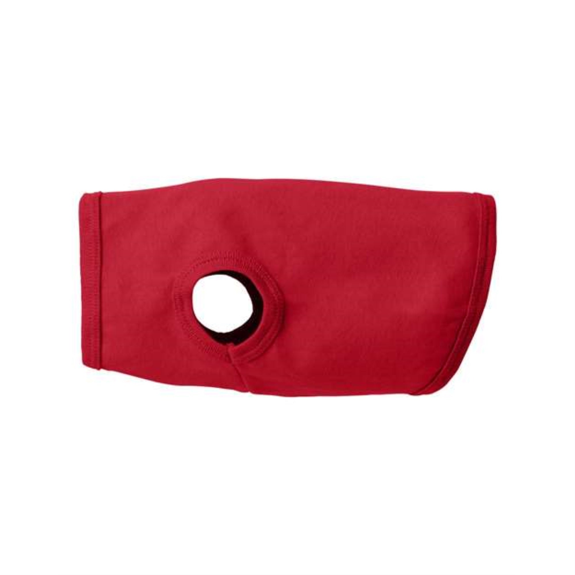 Doggie Skins 100% Combed Ringspun Cotton 1x1 Baby Rib Dog Tank Top, RED, Large