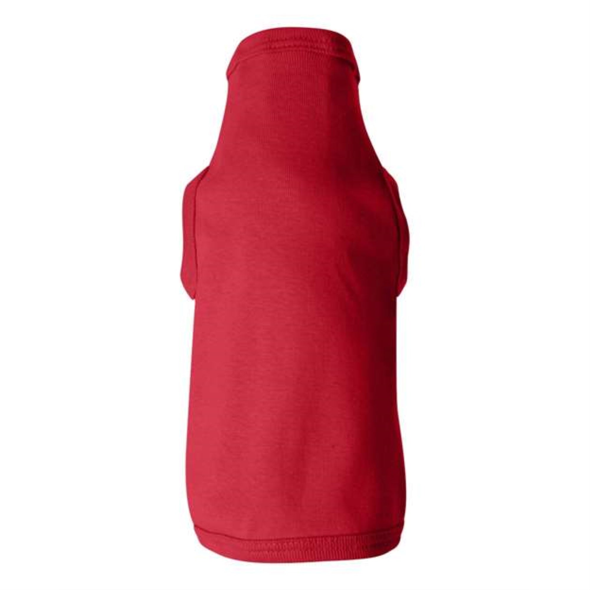 Doggie Skins 100% Combed Ringspun Cotton 1x1 Baby Rib Dog Tank Top, RED, X-Large