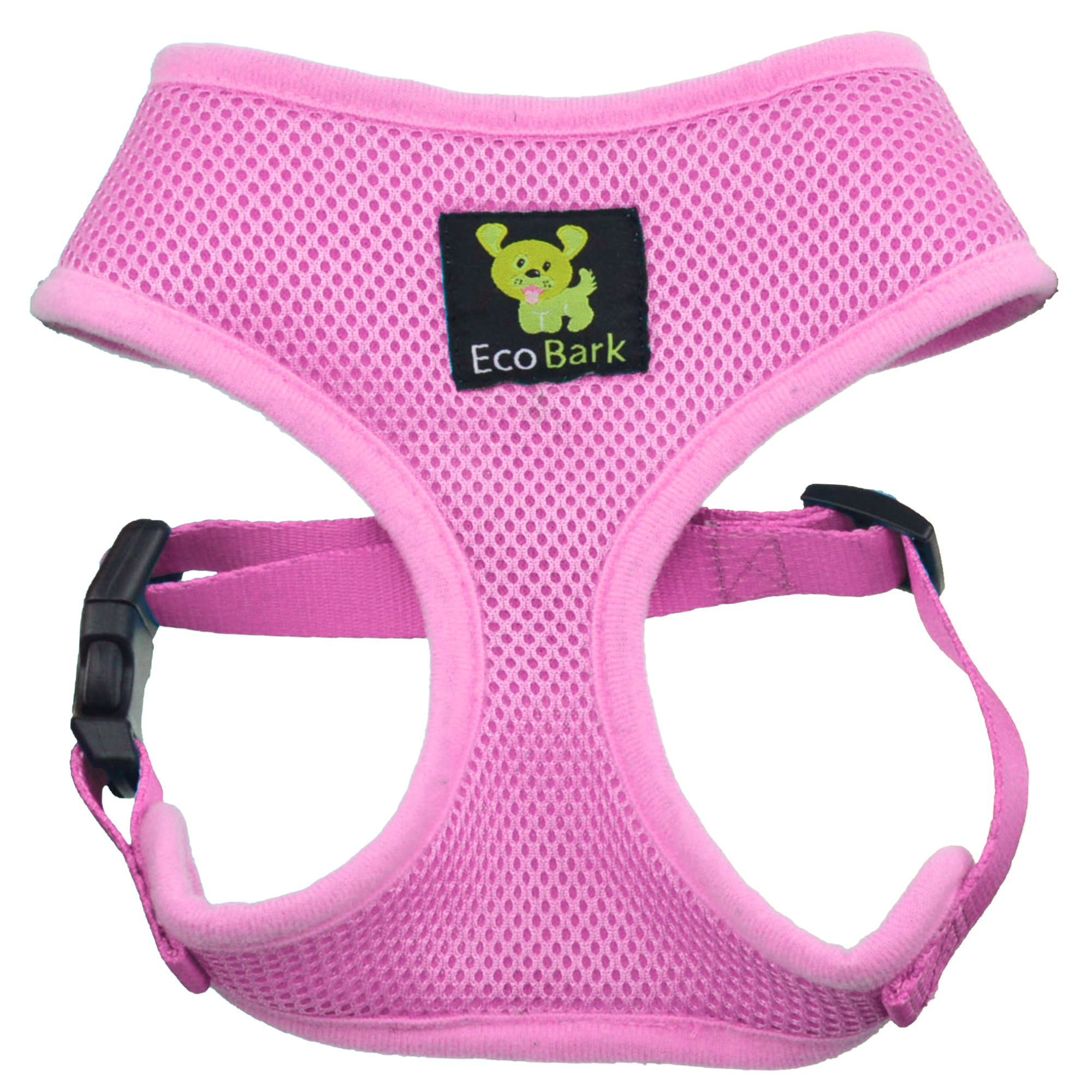 EcoBark Baby Pink Dog Harness- Over-the-Head Soft Mesh Halter Vest for Small to Medium Dogs and Puppies