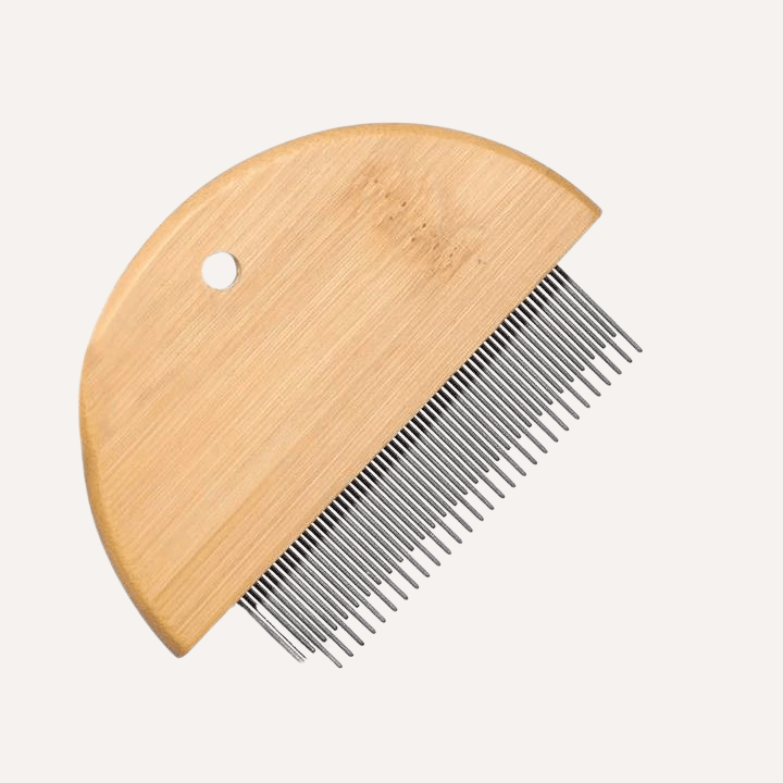 Tilley + Me Bamboo Flea Comb for Dogs & Cats – Gentle & Eco-Friendly