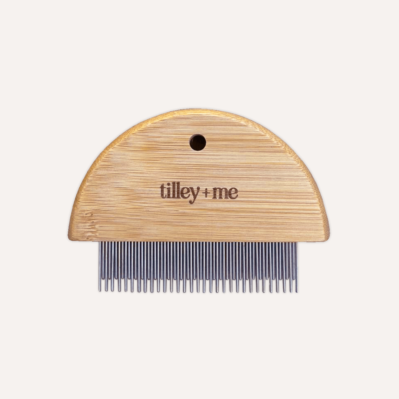 Tilley + Me Bamboo Flea Comb for Dogs & Cats – Gentle & Eco-Friendly