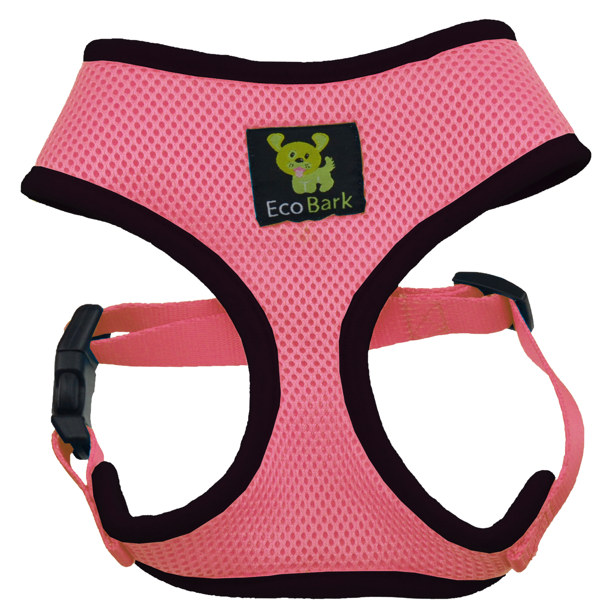 EcoBark Bubblegum Pink Dog Harness - Over-the-Head Dog Vest Halter for Small to Medium Dogs and Puppies