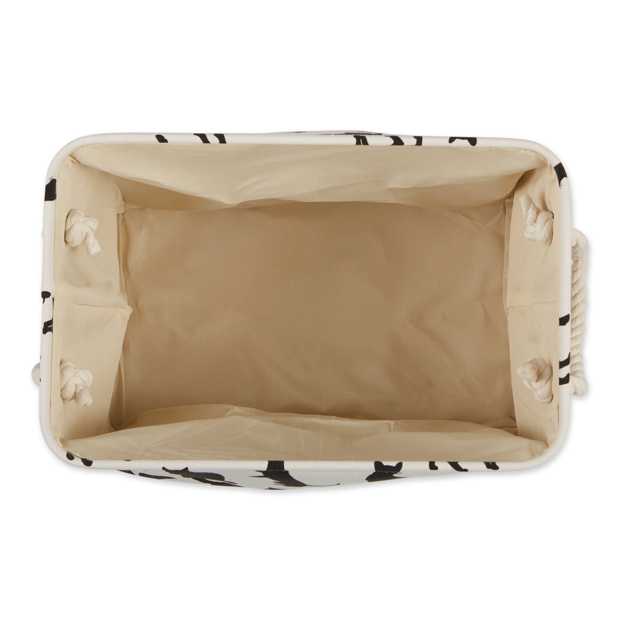 DII Polyester Pet Bin Cats Meow Rectangle Large