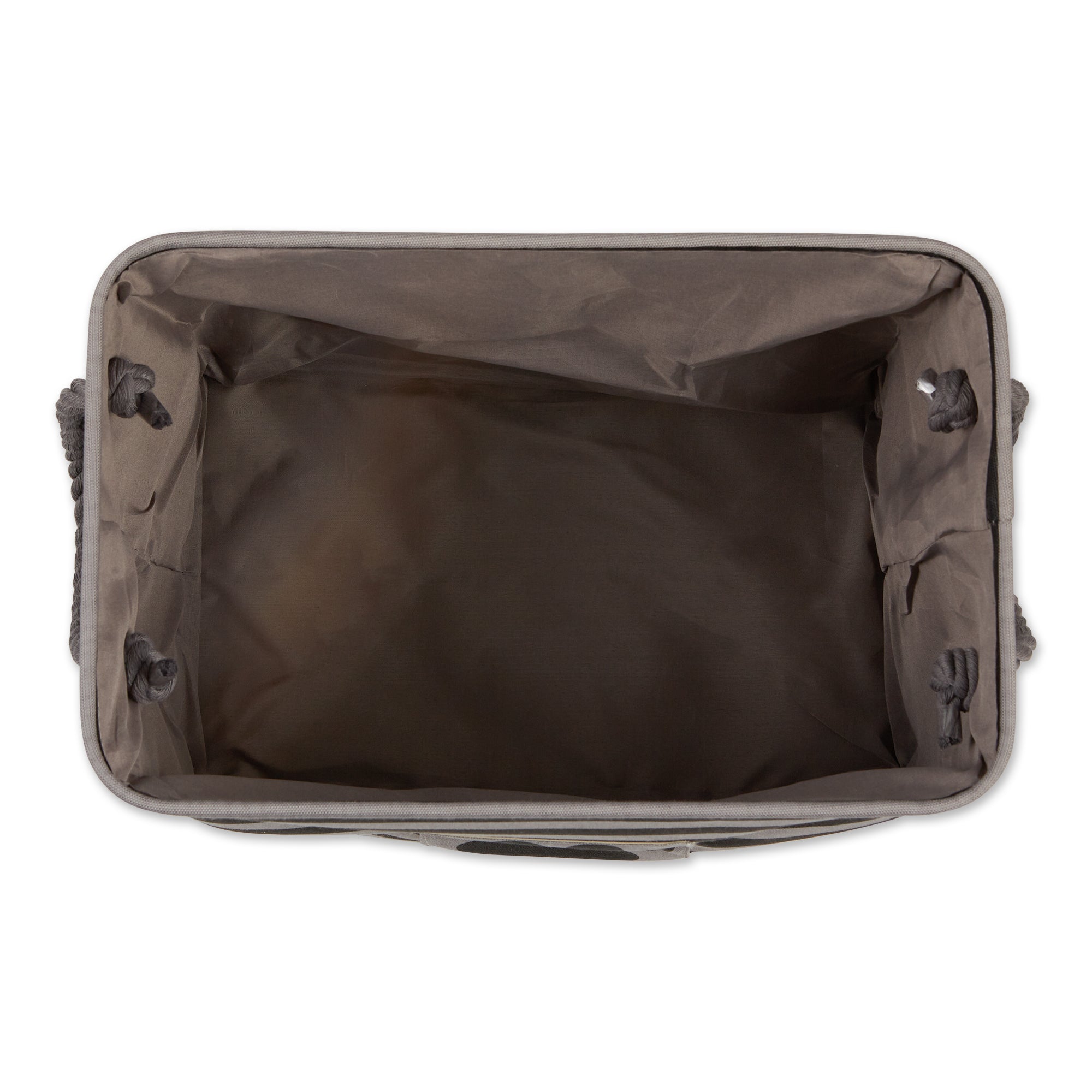 Bone Dry Polyester Pet Bin Stripe With Paw Patch Black Rectangle Large
