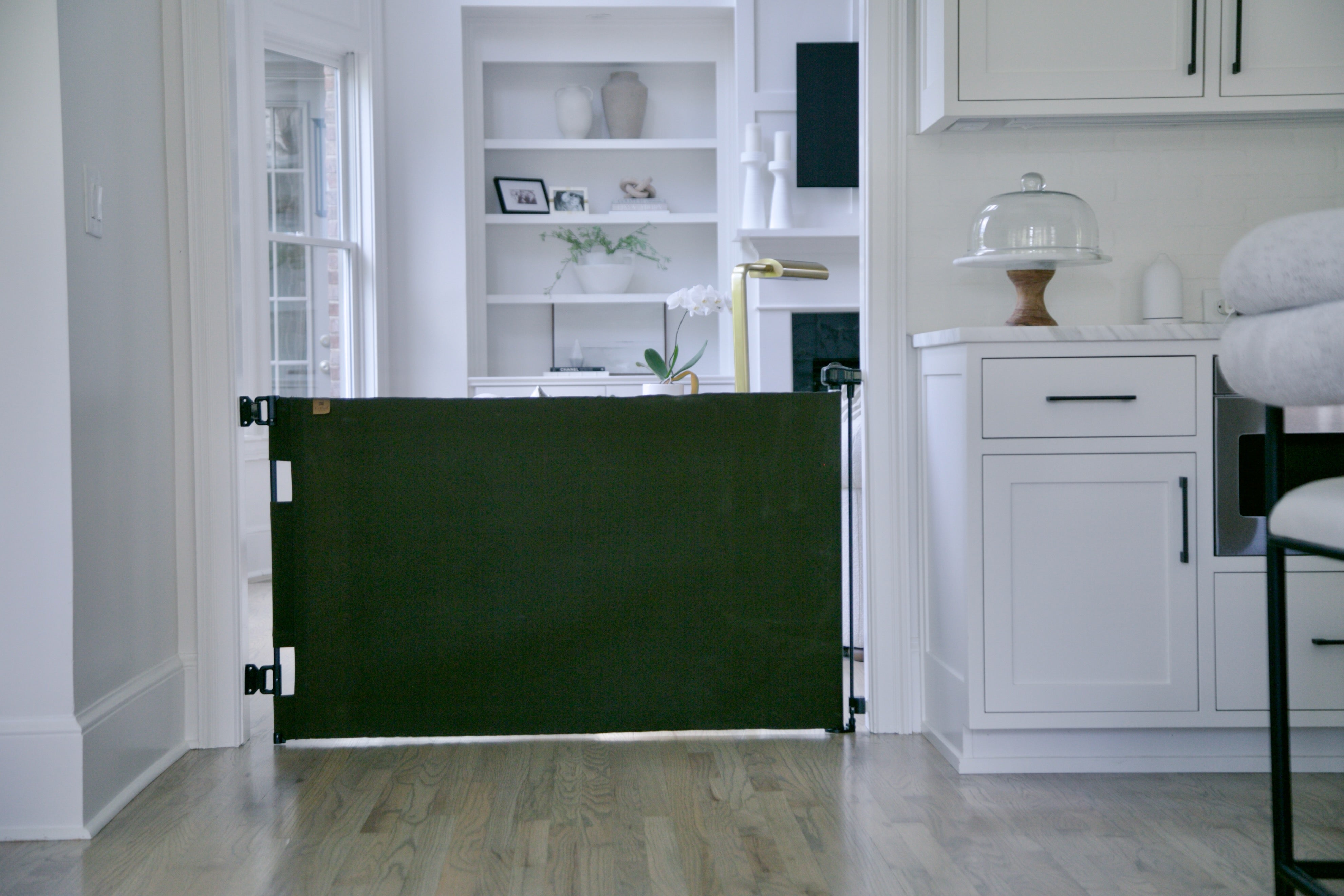 Oil Waxed Canvas Pet Safety Gate – Durable, Waterproof, Vintage-Inspired