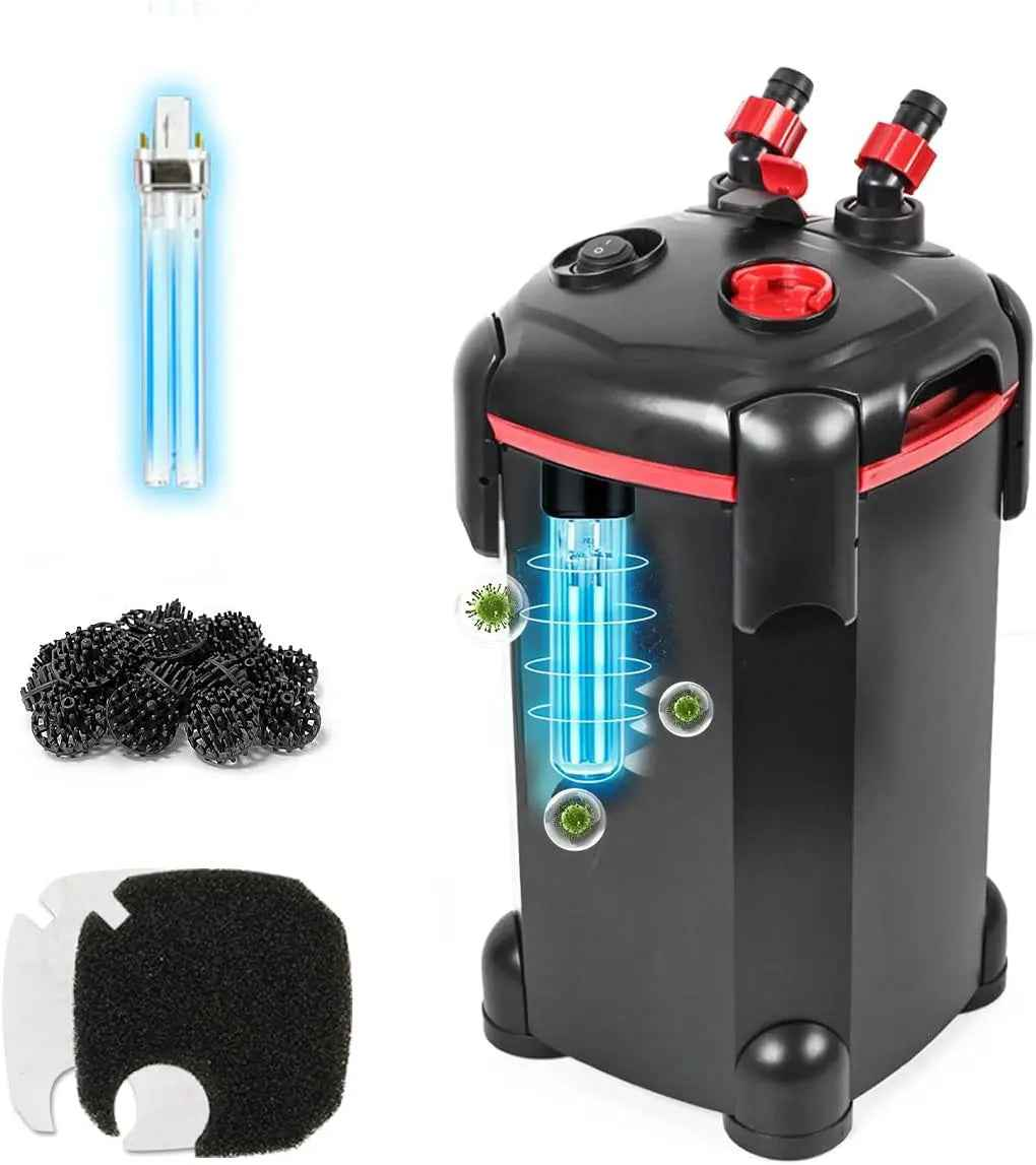 Canister Aquarium Filter, 172GPH or 225GPH, up to 55 Gal