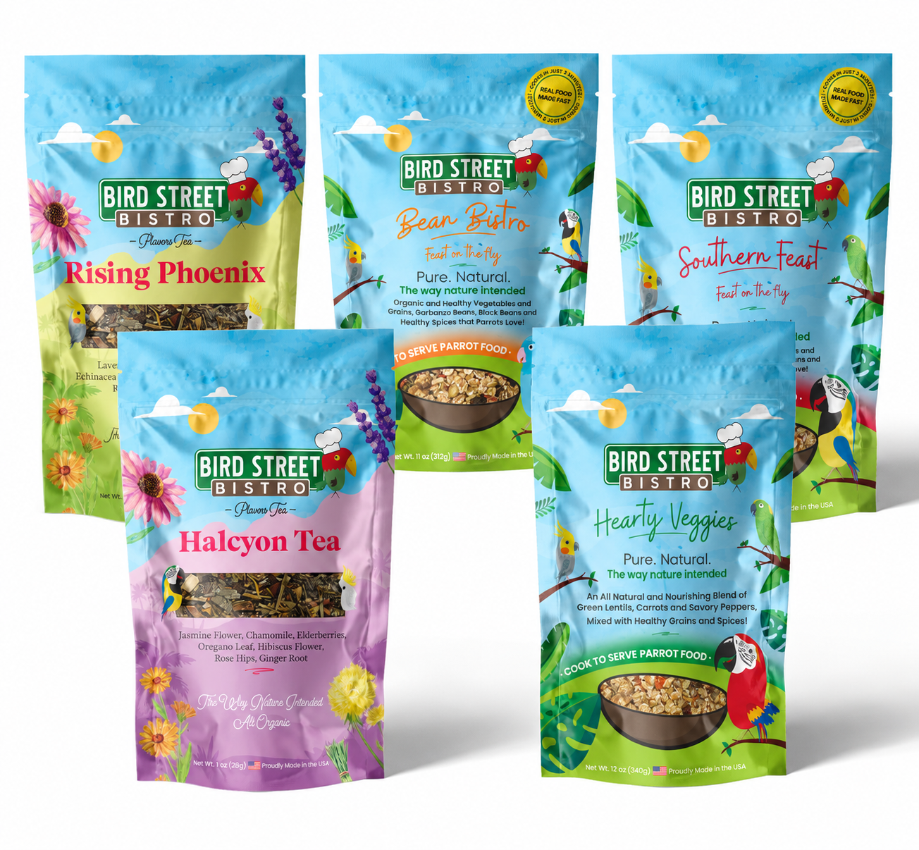 Parrot Food & Tea Starter Pack