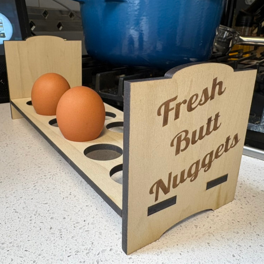 Counter Top Chicken Egg Holder - Fresh Butt Nuggets